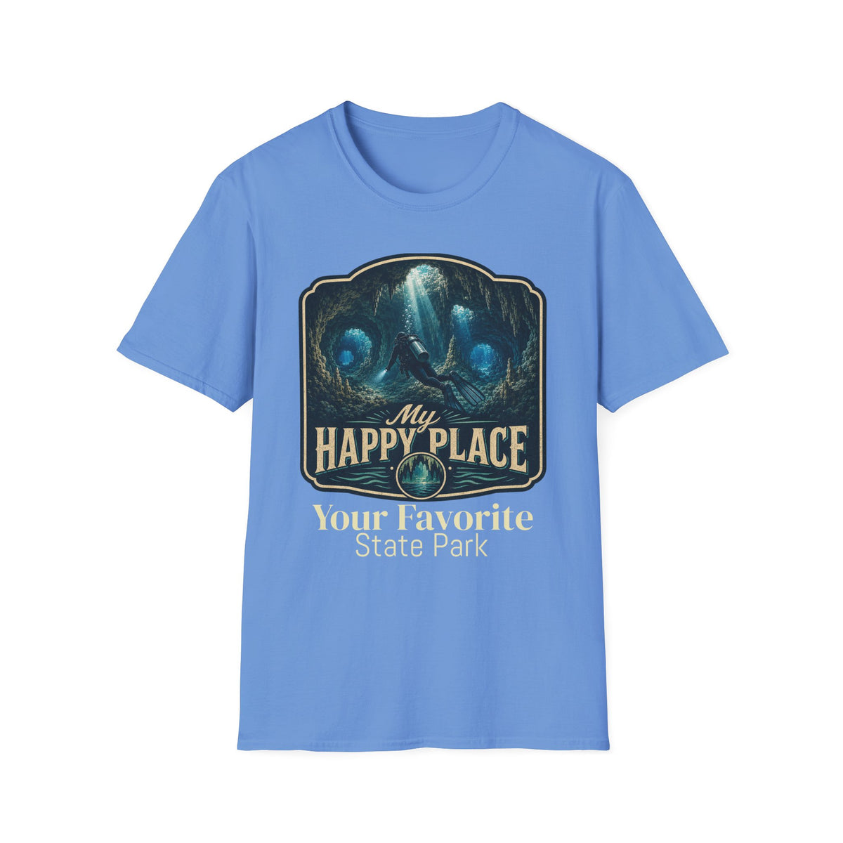 CUSTOMIZABLE Cave- Retro SCUBA Tee