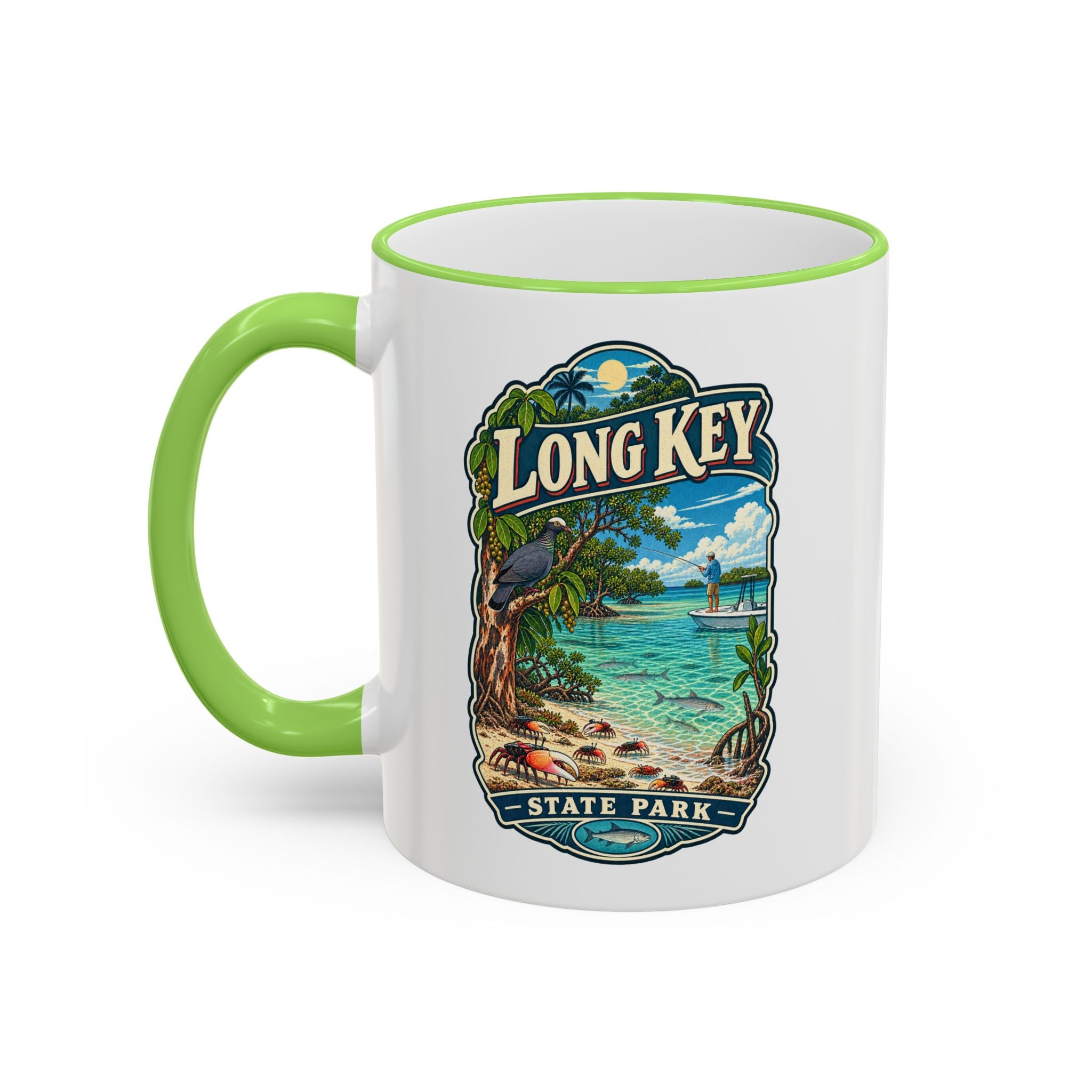 Long Key Accent Rim & Handle 11oz/15oz
