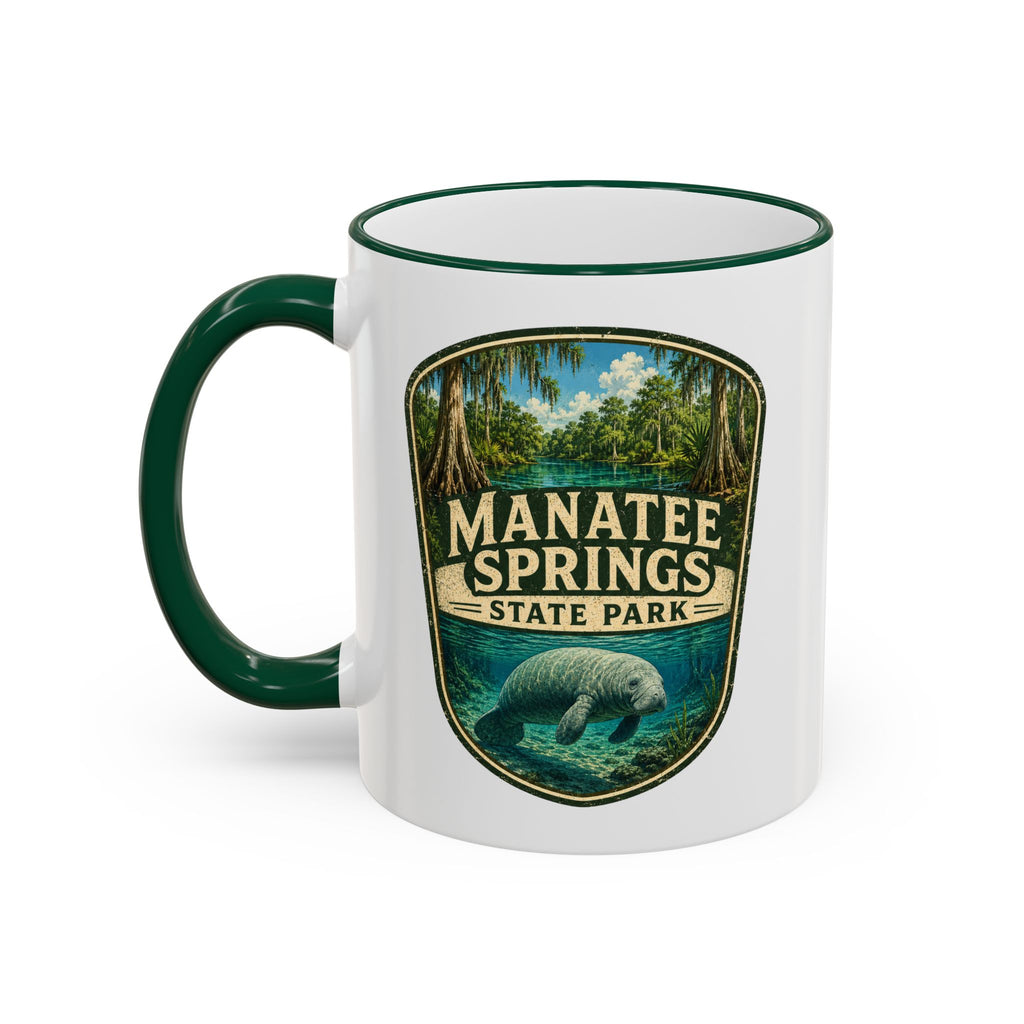 Manatee Springs Manatee Mug — Accent Rim & Handle 11oz/15oz