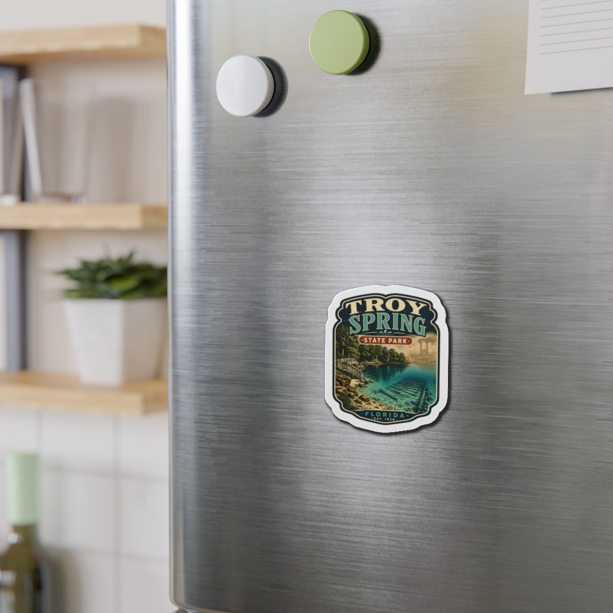 Troy Spring- Die-Cut Magnet