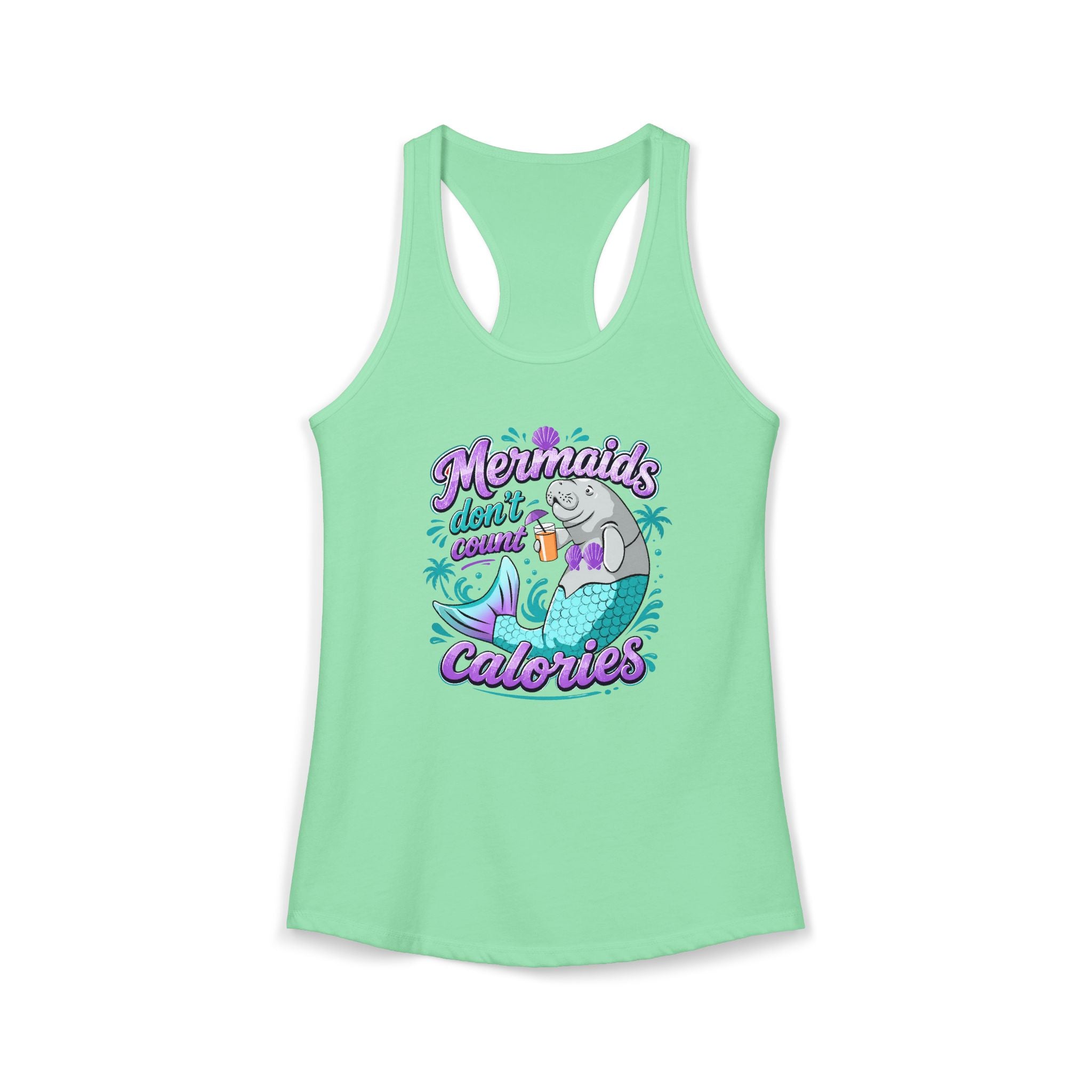 Mermaid Calories - Racerback Tank