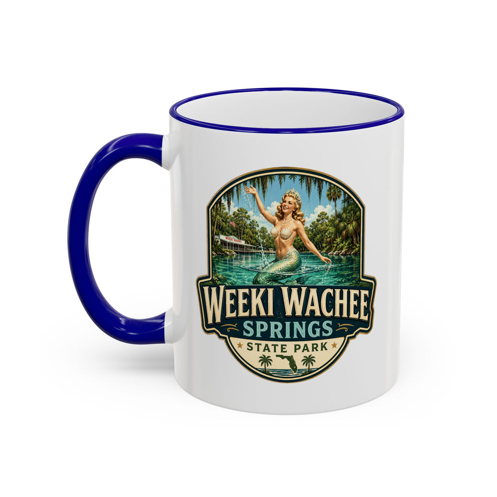 Weeki Wachee Vintage Mug — Accent Rim & Handle 11oz/15oz