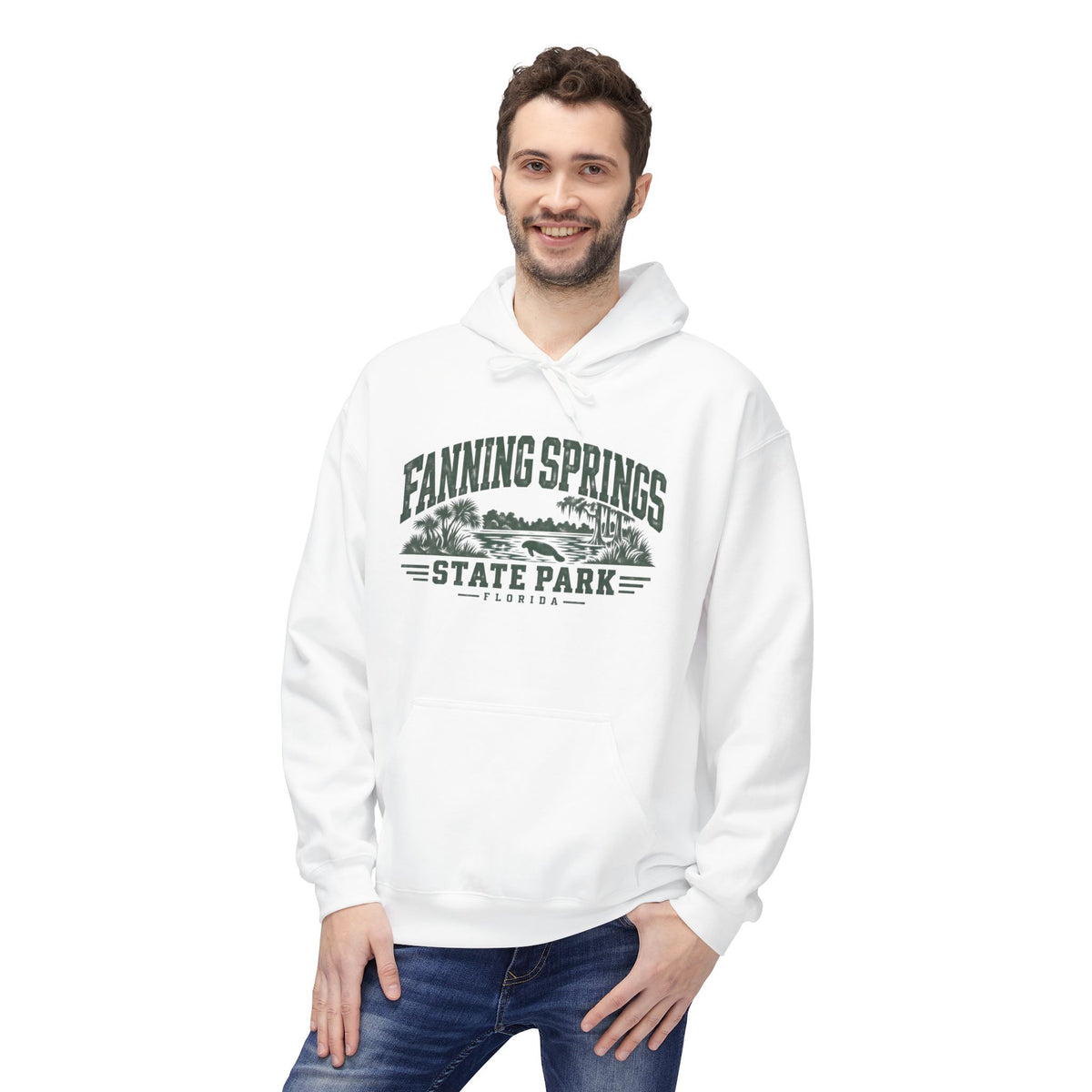Fanning Springs State Park Hoodie - Vintage Park Graphic