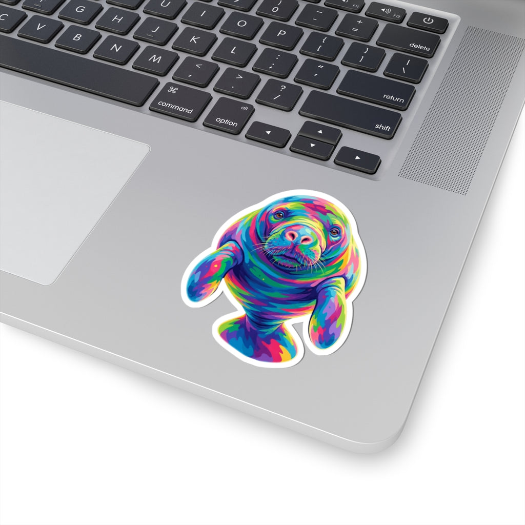 Rainbow Manatee Sticker