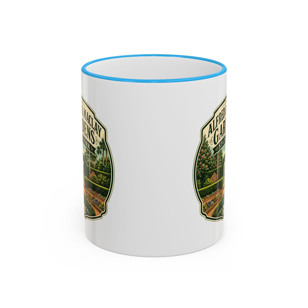 Maclay Gardens Vintage Mug — Accent Rim & Handle 11oz/15oz