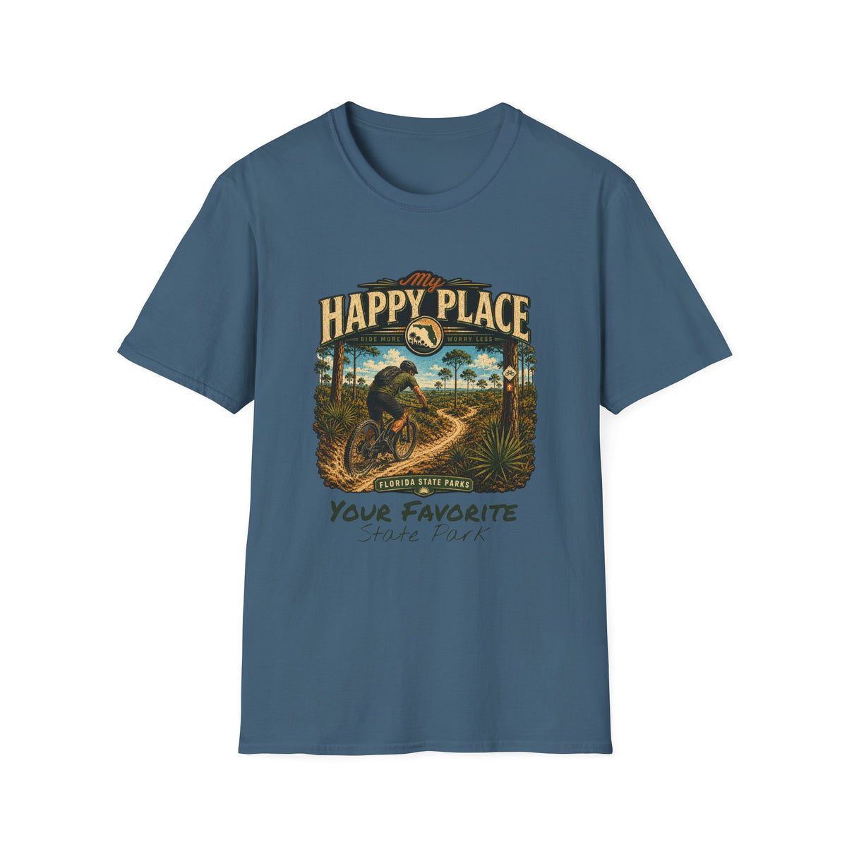 CUSTOMIZABLE Mountain Bike- Retro Tee
