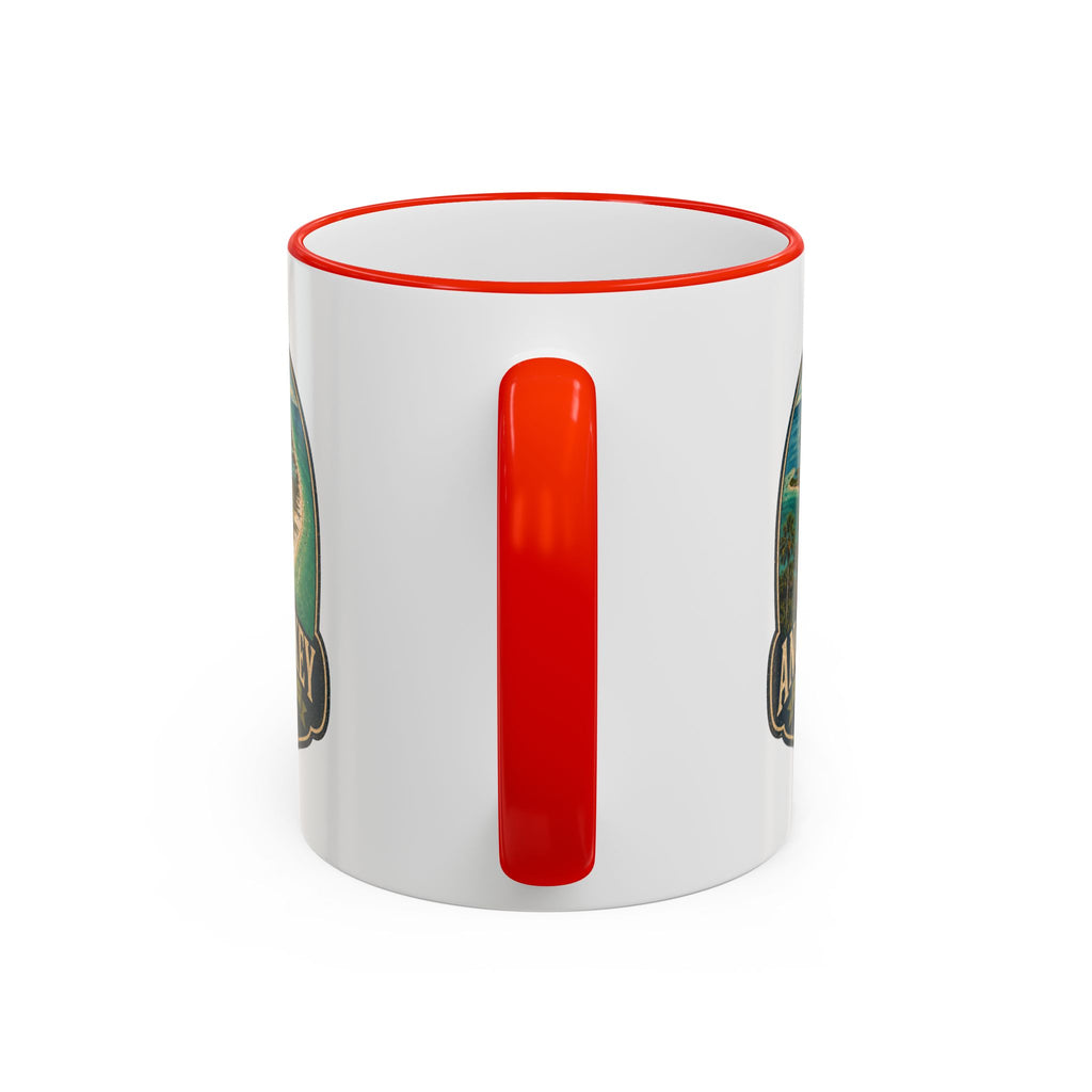 Anclote Key Vintage Mug — Accent Rim & Handle 11oz/15oz
