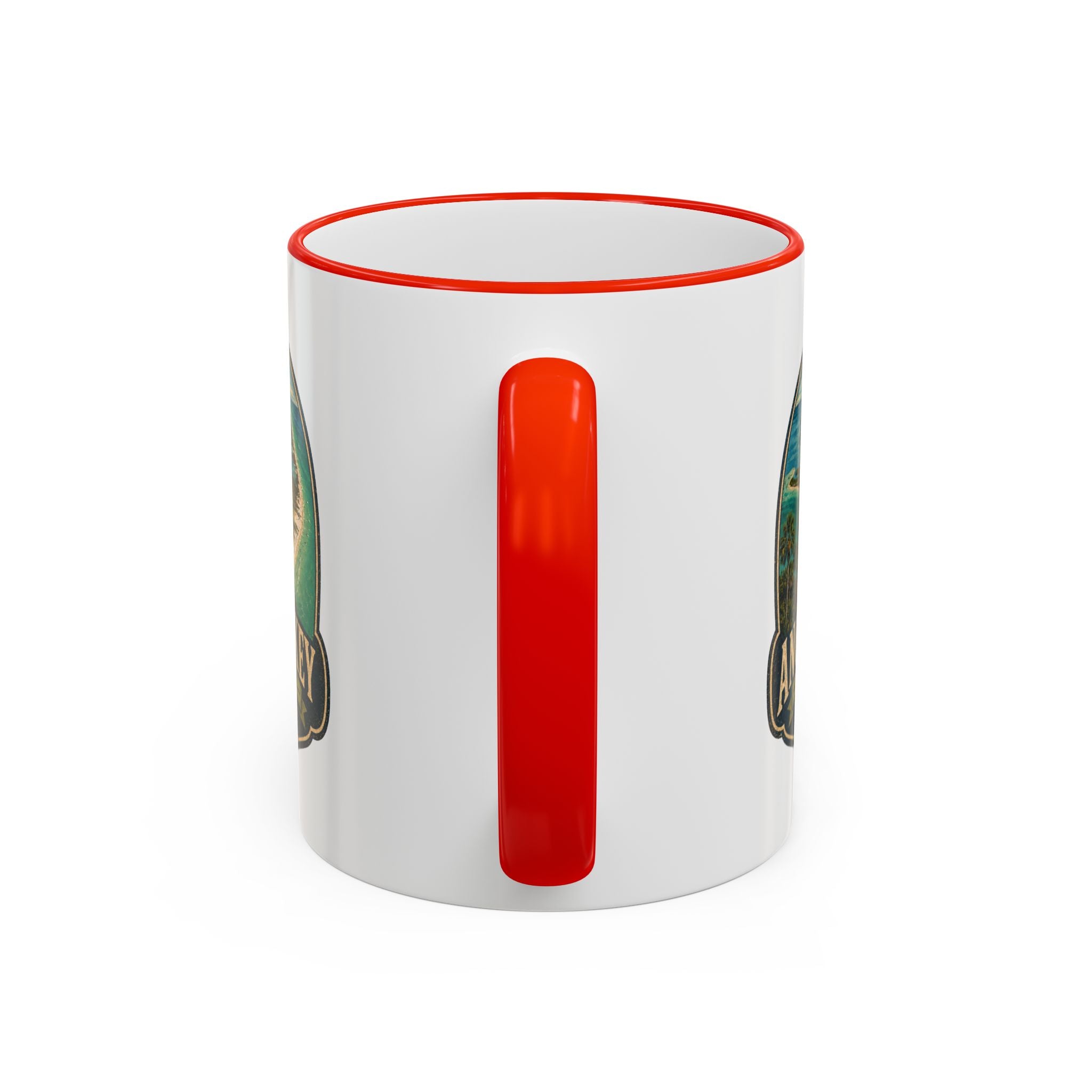 Anclote Key Vintage Mug — Accent Rim & Handle 11oz/15oz