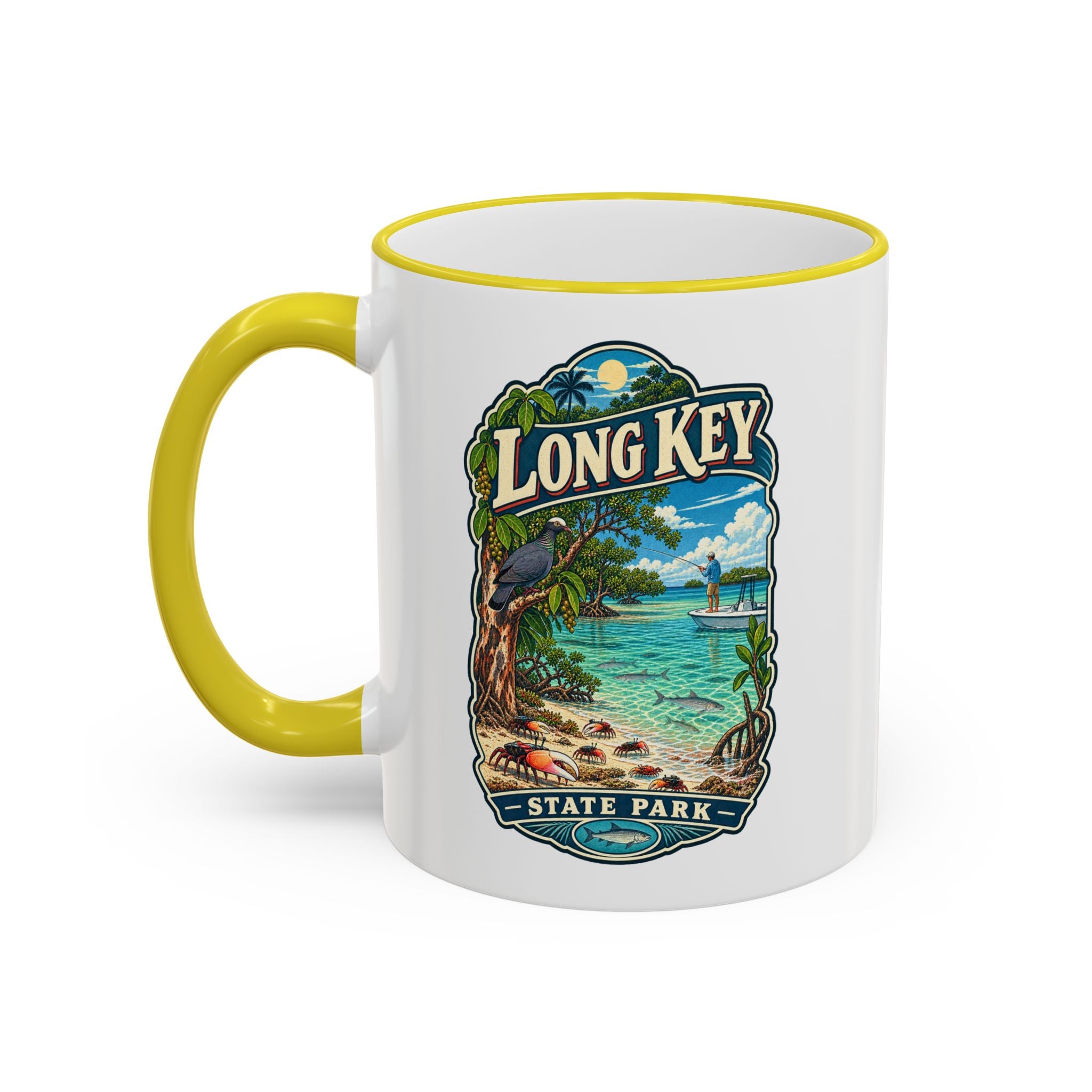 Long Key Accent Rim & Handle 11oz/15oz