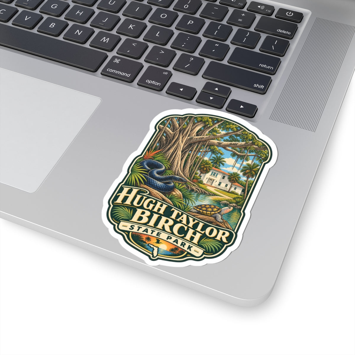 Hugh Taylor Birch State Park Sticker — Vintage Wildlife Park Decal (Kiss-Cut)