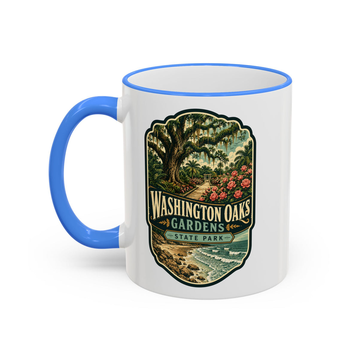 Washington Oaks Mug — Accent Rim & Handle 11oz/15oz