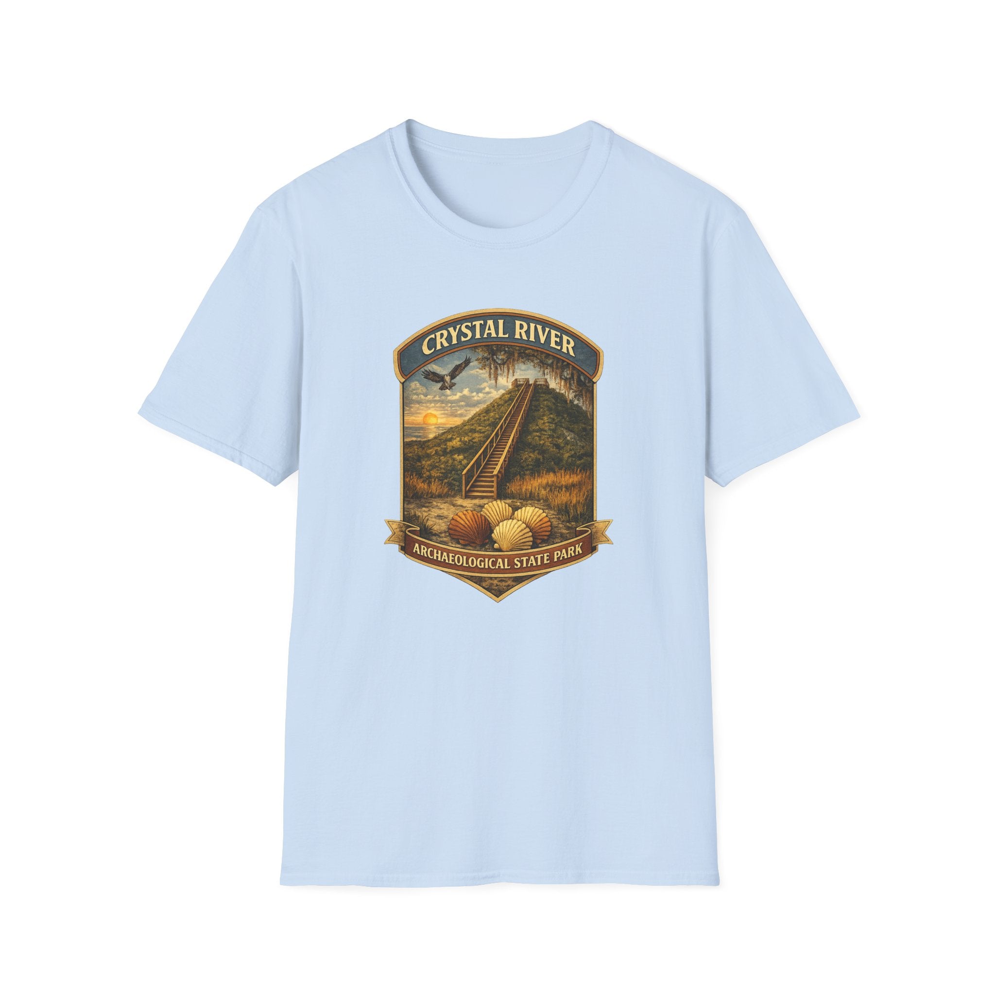 Crystal River Archaeological- Retro Tee