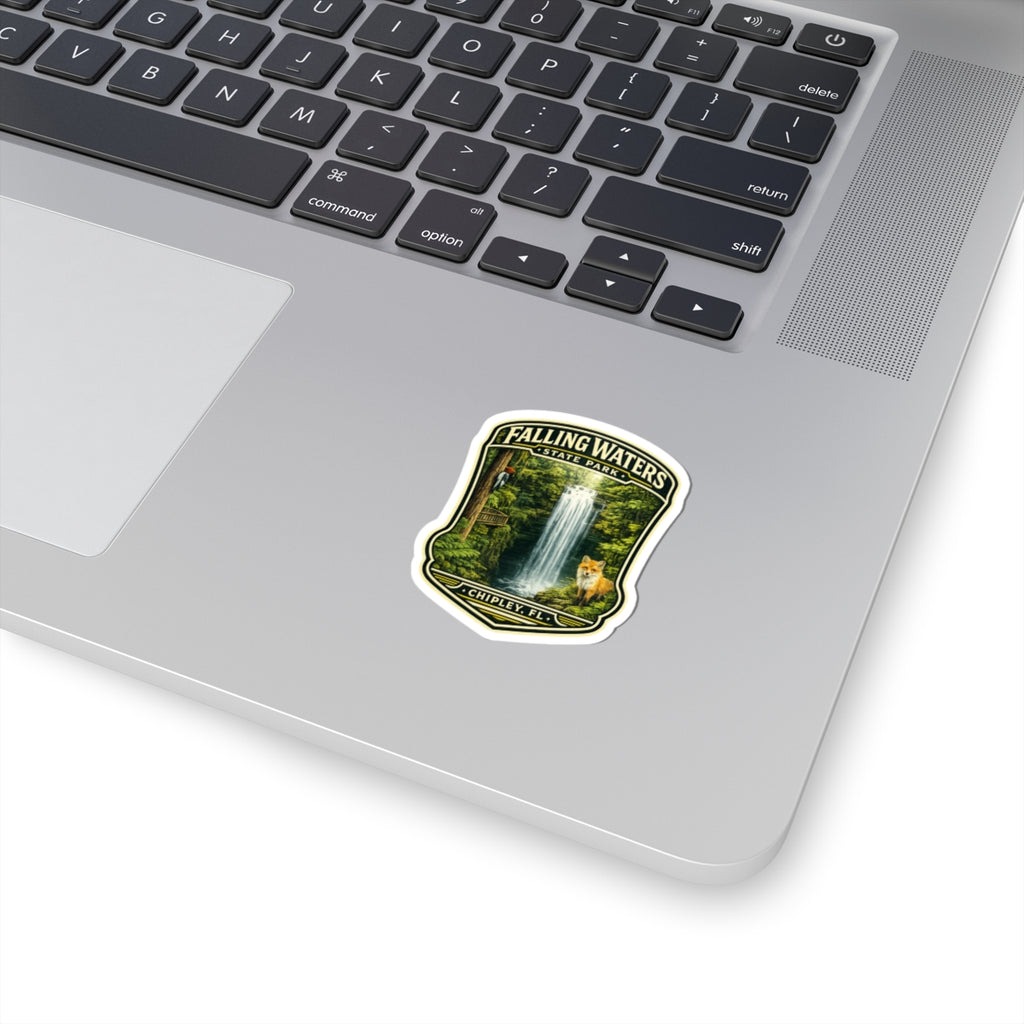 Falling Waters State Park Sticker — Chipley FL Waterfall & Fox Nature Decal