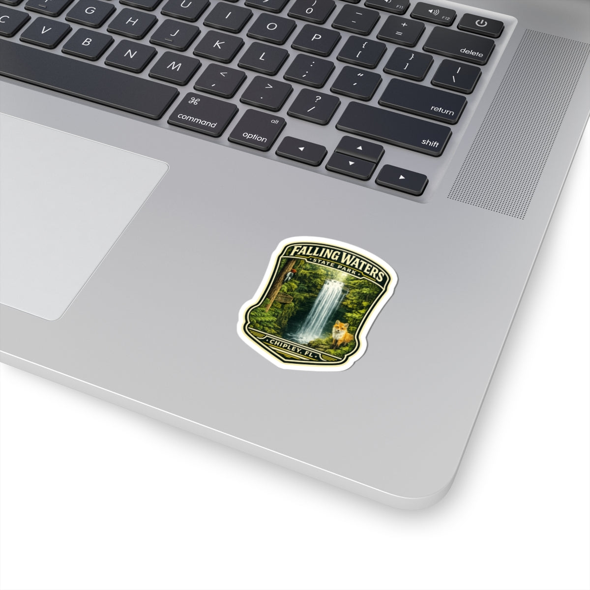 Falling Waters State Park Sticker — Chipley FL Waterfall & Fox Nature Decal