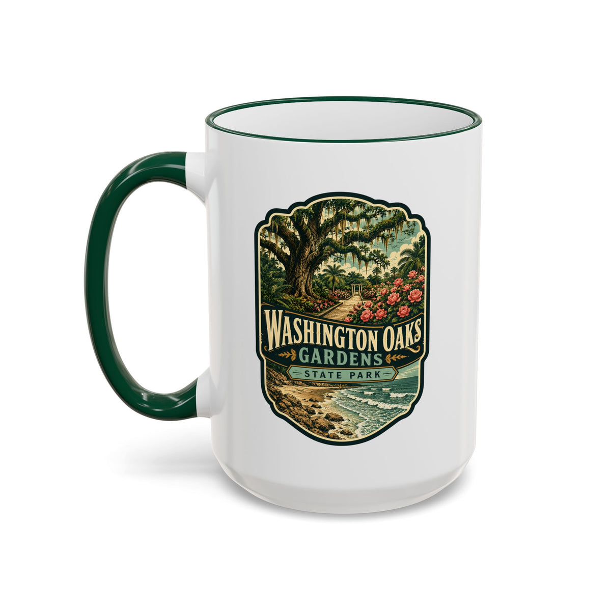 Washington Oaks Mug — Accent Rim & Handle 11oz/15oz