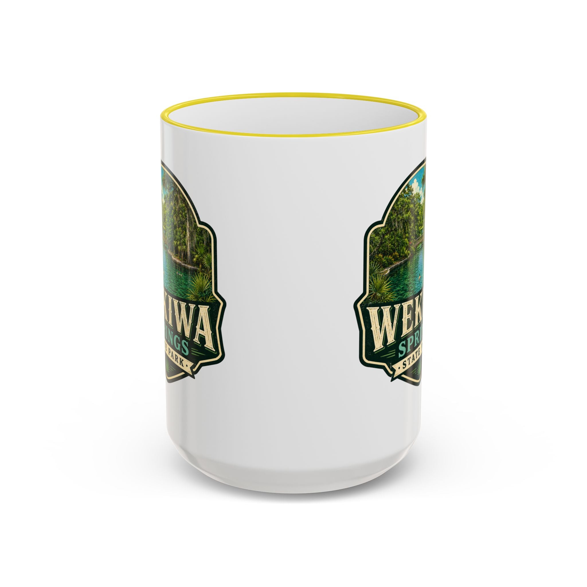 Wekiwa Springs Vintage Mug — Accent Rim & Handle 11oz/15oz