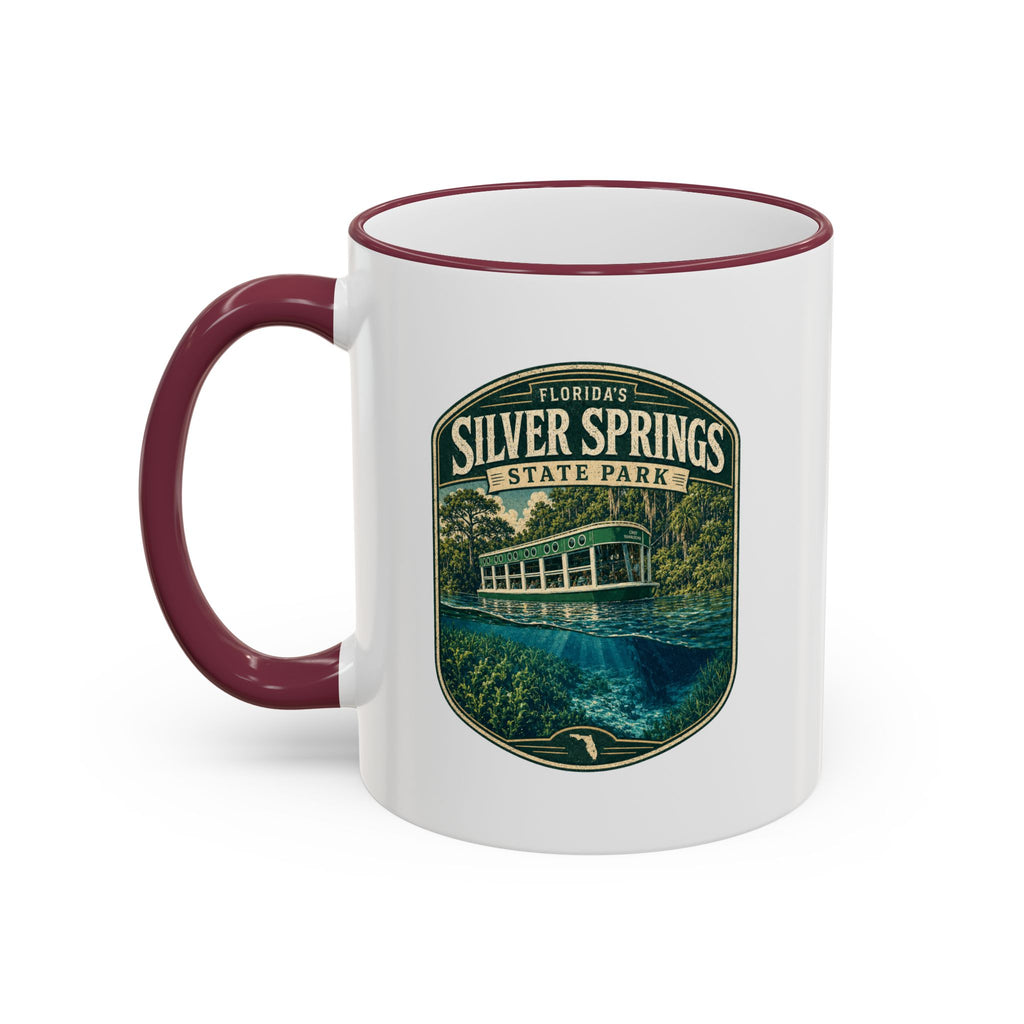 Silver Springs Vintage Mug — Accent Rim & Handle 11oz/15oz