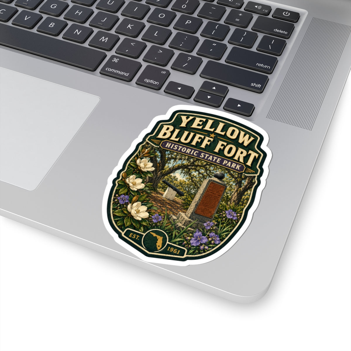 Yellow Bluff Fort Historic State Park Sticker — Kiss-Cut Outdoor Park Decal