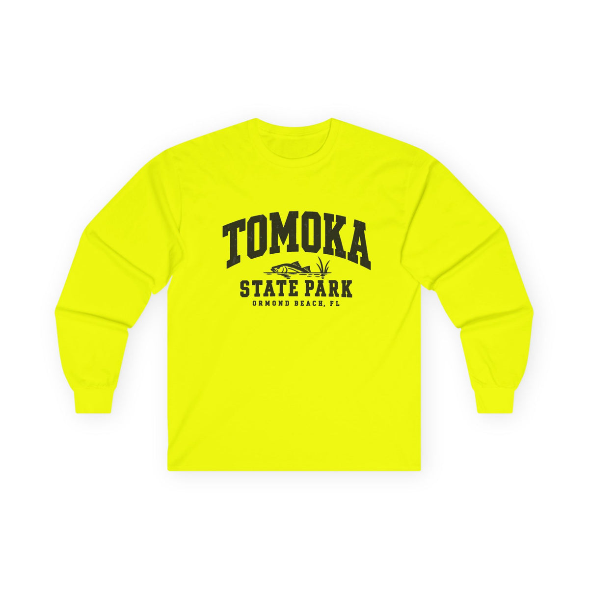 Tomoka State Park Fish Logo- Long Sleeve Tee