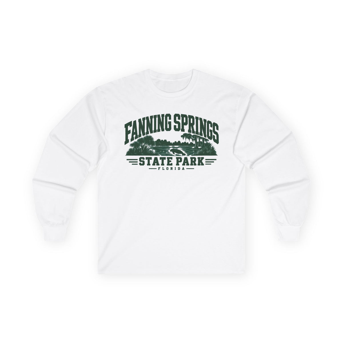 Fanning Springs State Park Official Logo- Long Sleeve Tee