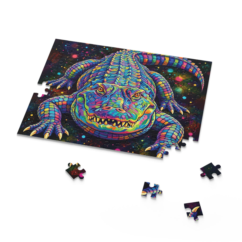 Rainbow Alligator Jigsaw Puzzle (120/252/500 pcs)