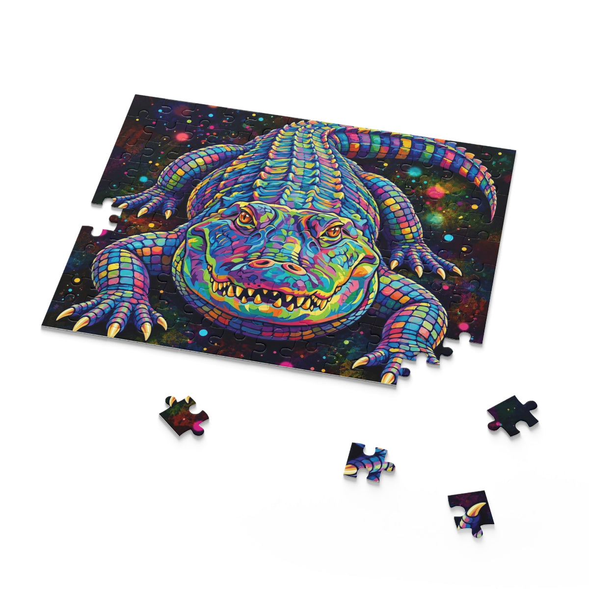 Rainbow Alligator Jigsaw Puzzle (120/252/500 pcs)