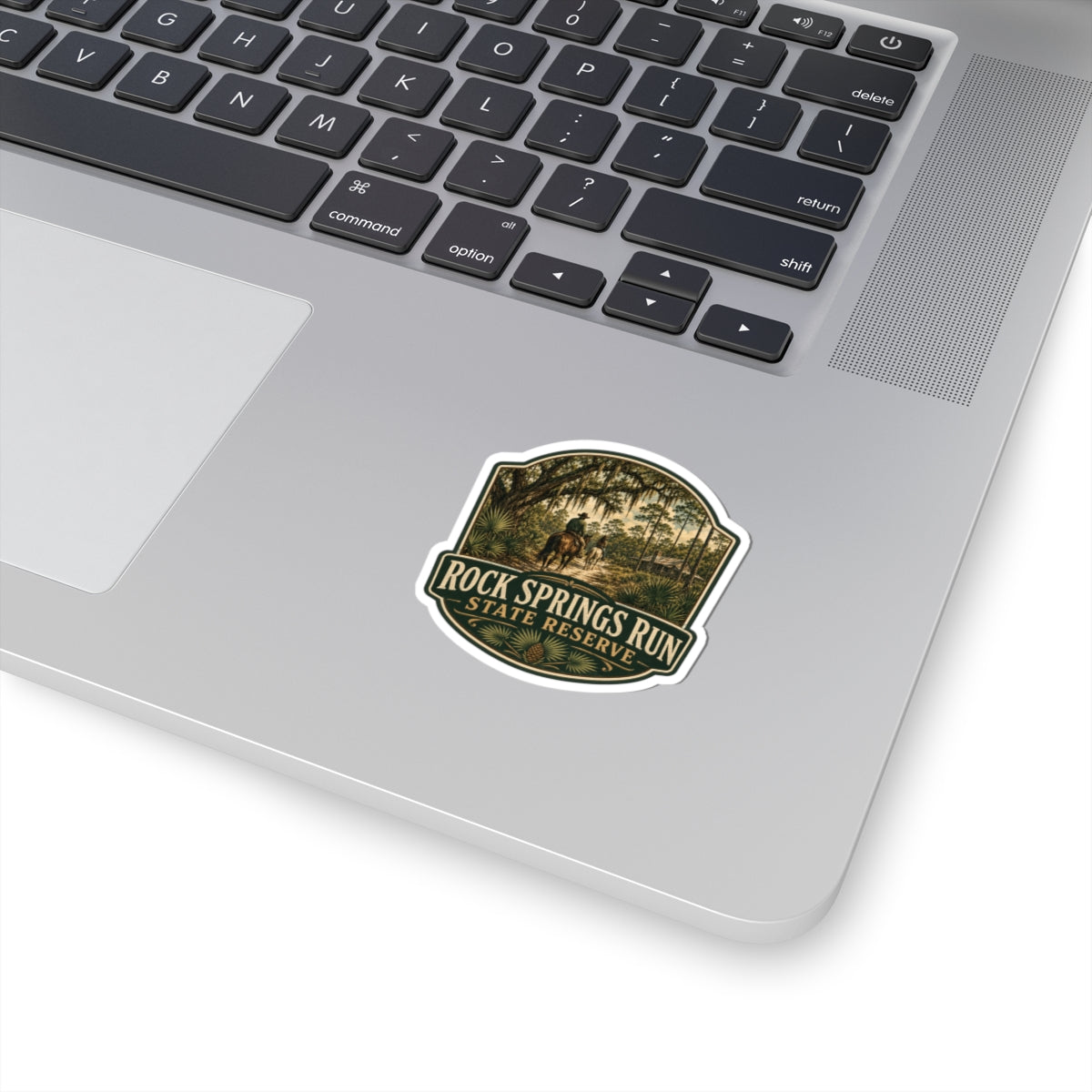 Rock Springs Run State Reserve Kiss-Cut Sticker – Vintage Equestrian Nature Badge