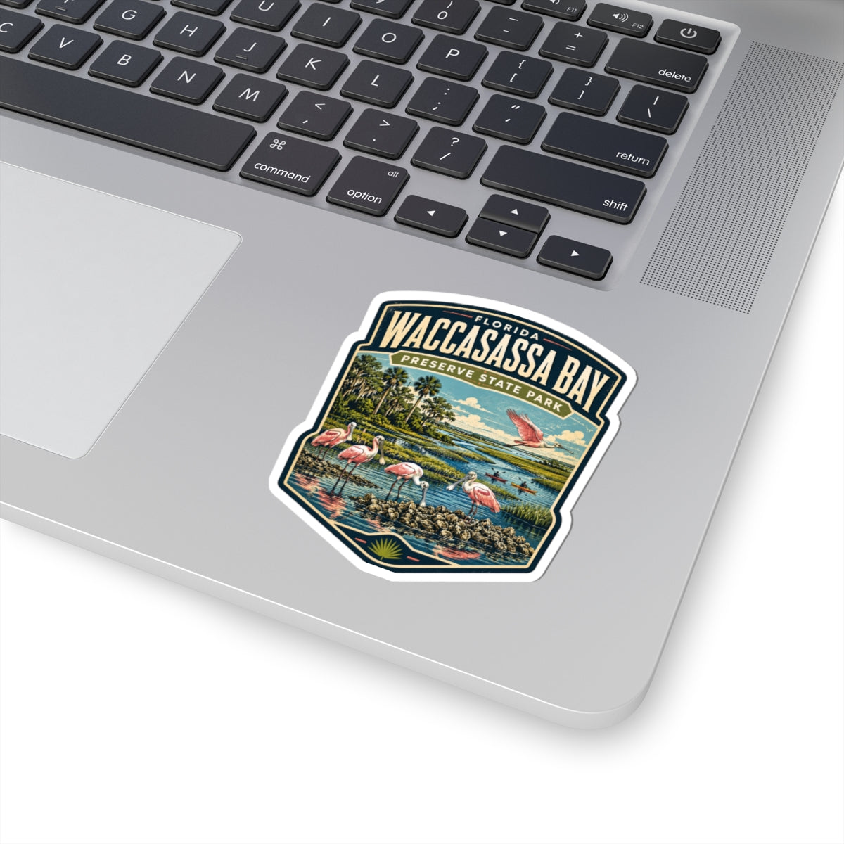 Waccasassa Bay Preserve State Park Sticker — Florida Flamingo Nature Decal