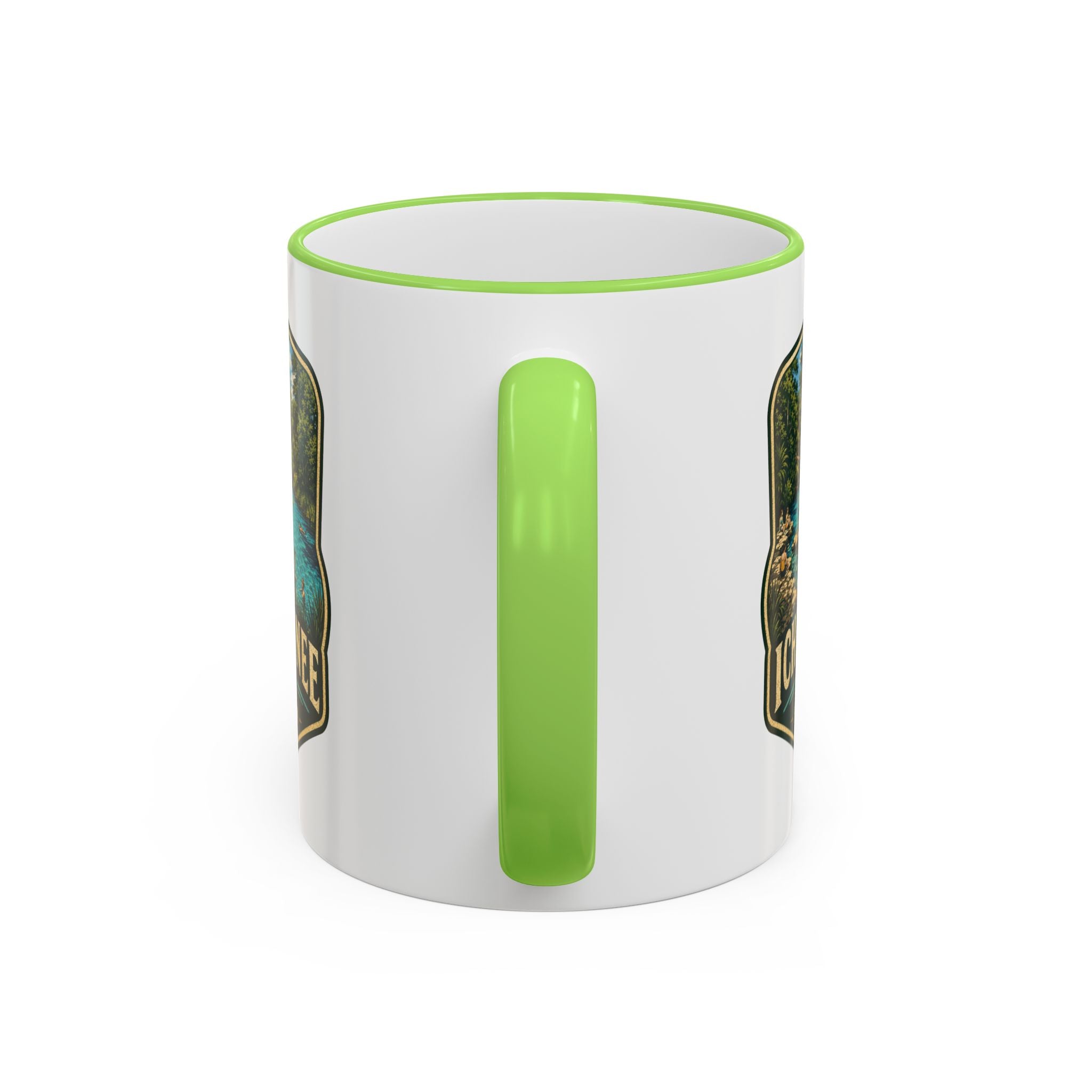 Ichetucknee Springs Vintage Mug — Accent Rim & Handle 11oz/15oz