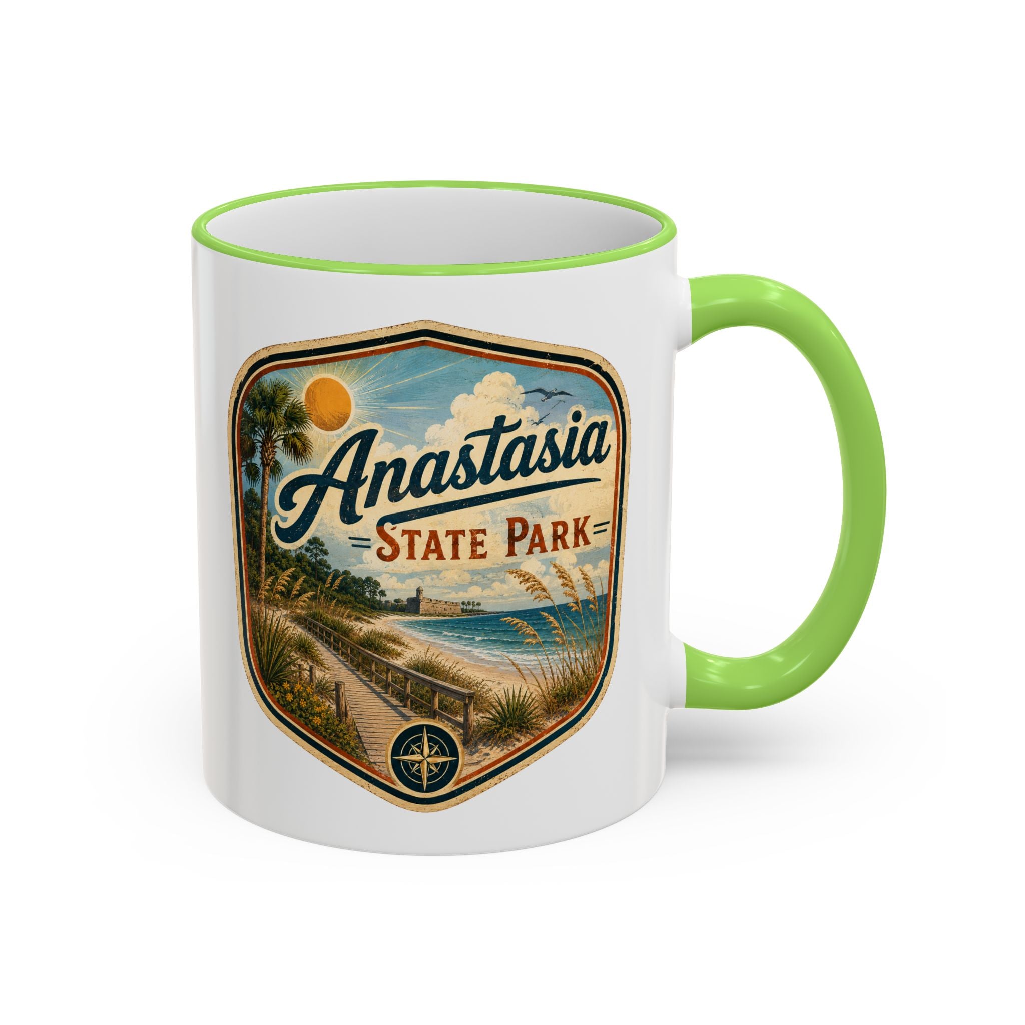 Anastasia Vintage Mug — Accent Rim & Handle 11oz/15oz