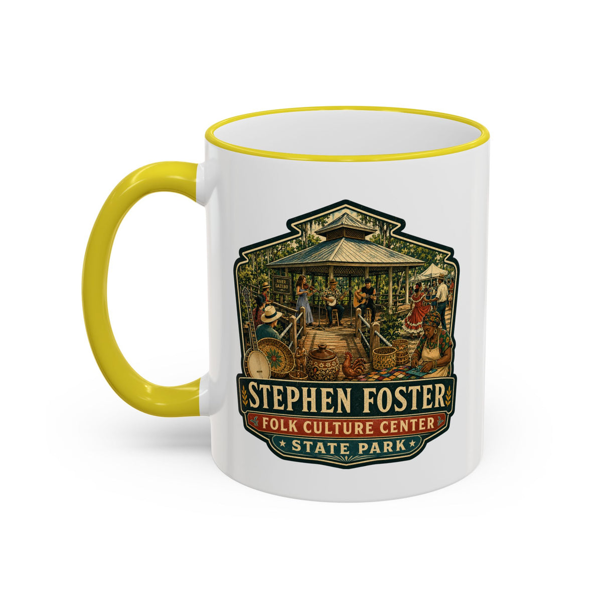 Stephen Foster Mug — Accent Rim & Handle 11oz/15oz