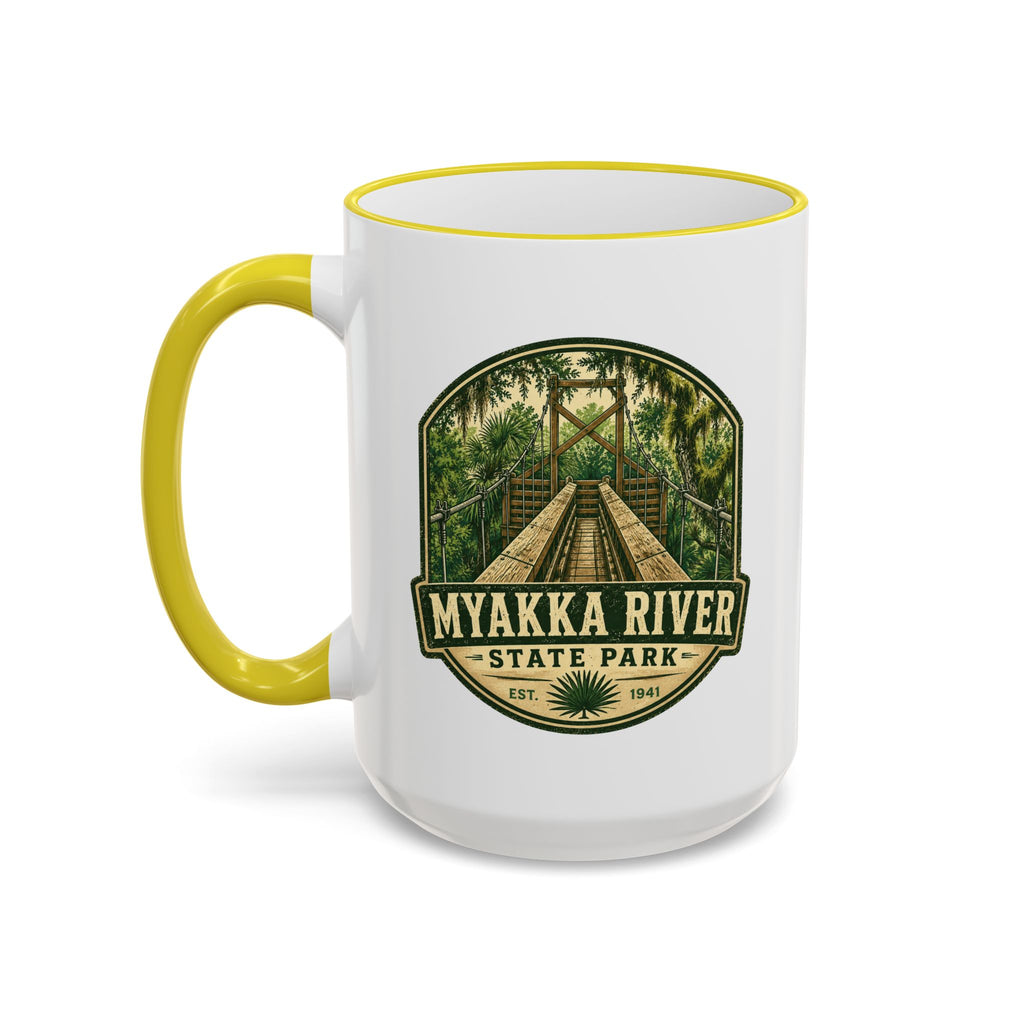 Myakka River Vintage Mug — Accent Rim & Handle 11oz/15oz