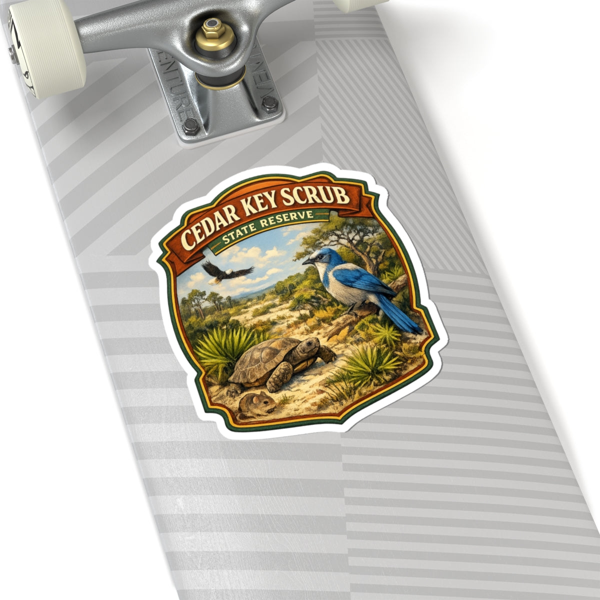 Cedar Key Scrub State Reserve Sticker — Nature Park Badge Sticker