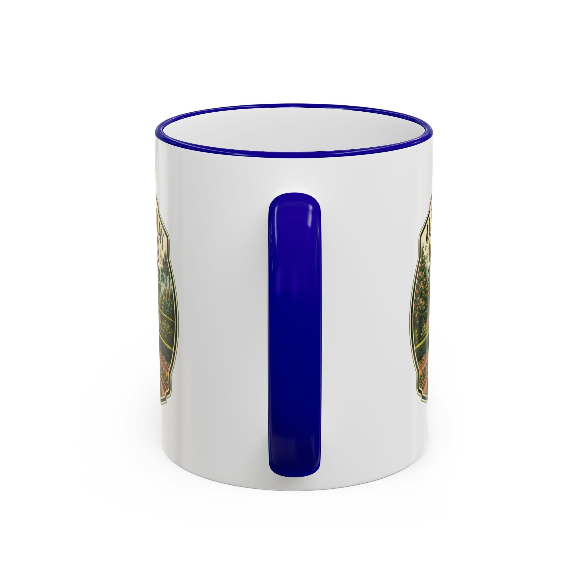 Maclay Gardens Vintage Mug — Accent Rim & Handle 11oz/15oz