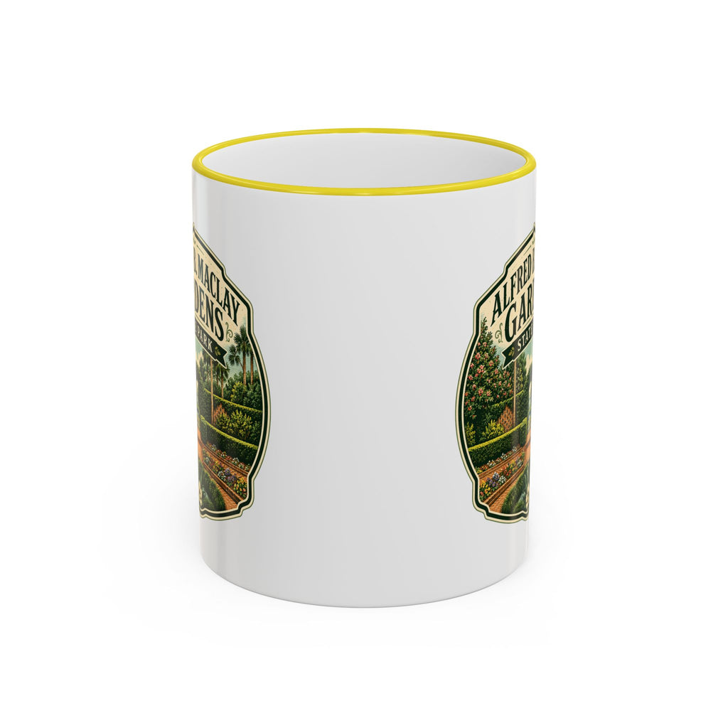 Maclay Gardens Vintage Mug — Accent Rim & Handle 11oz/15oz