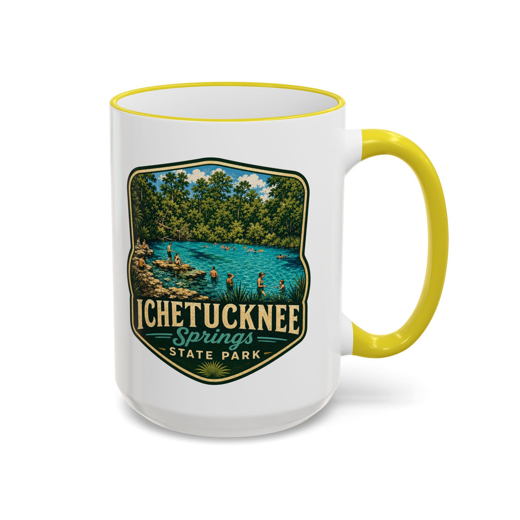 Ichetucknee Springs Vintage Mug — Accent Rim & Handle 11oz/15oz