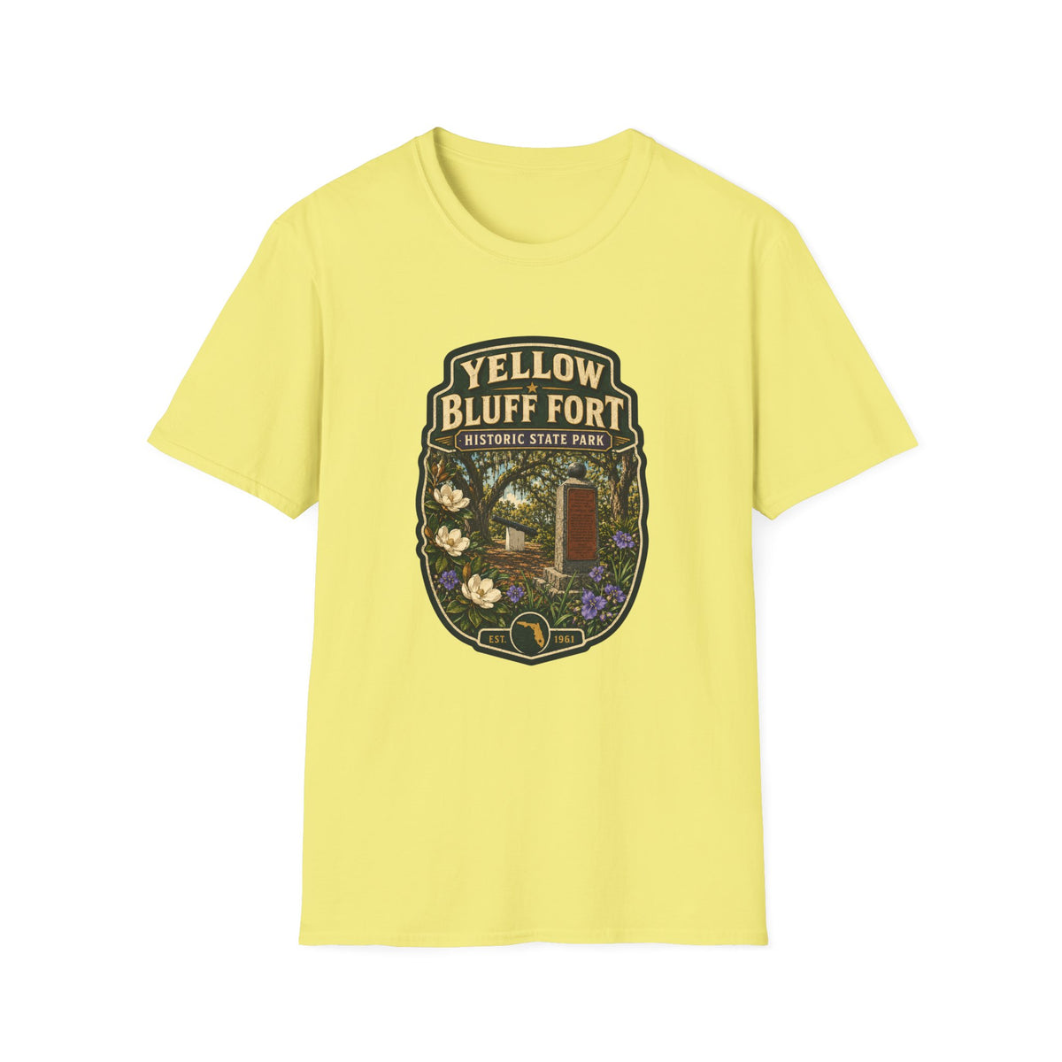 Yellow Bluff Fort — Retro Tee