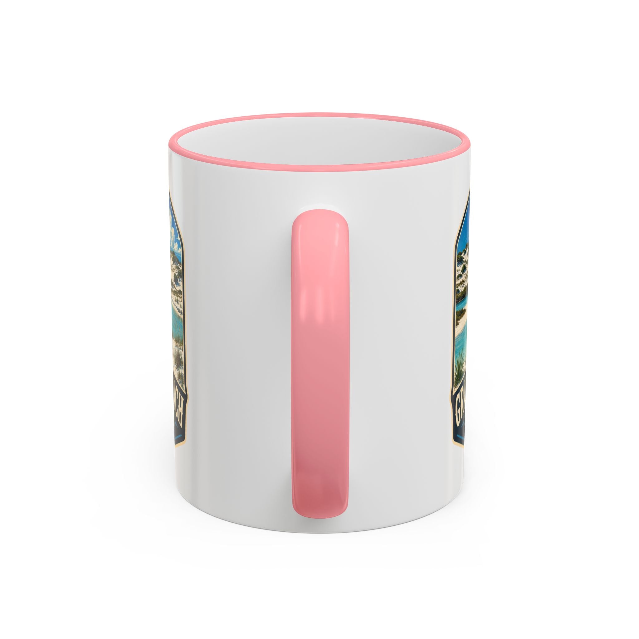 Grayton Beach Vintage Mug — Accent Rim & Handle 11oz/15oz