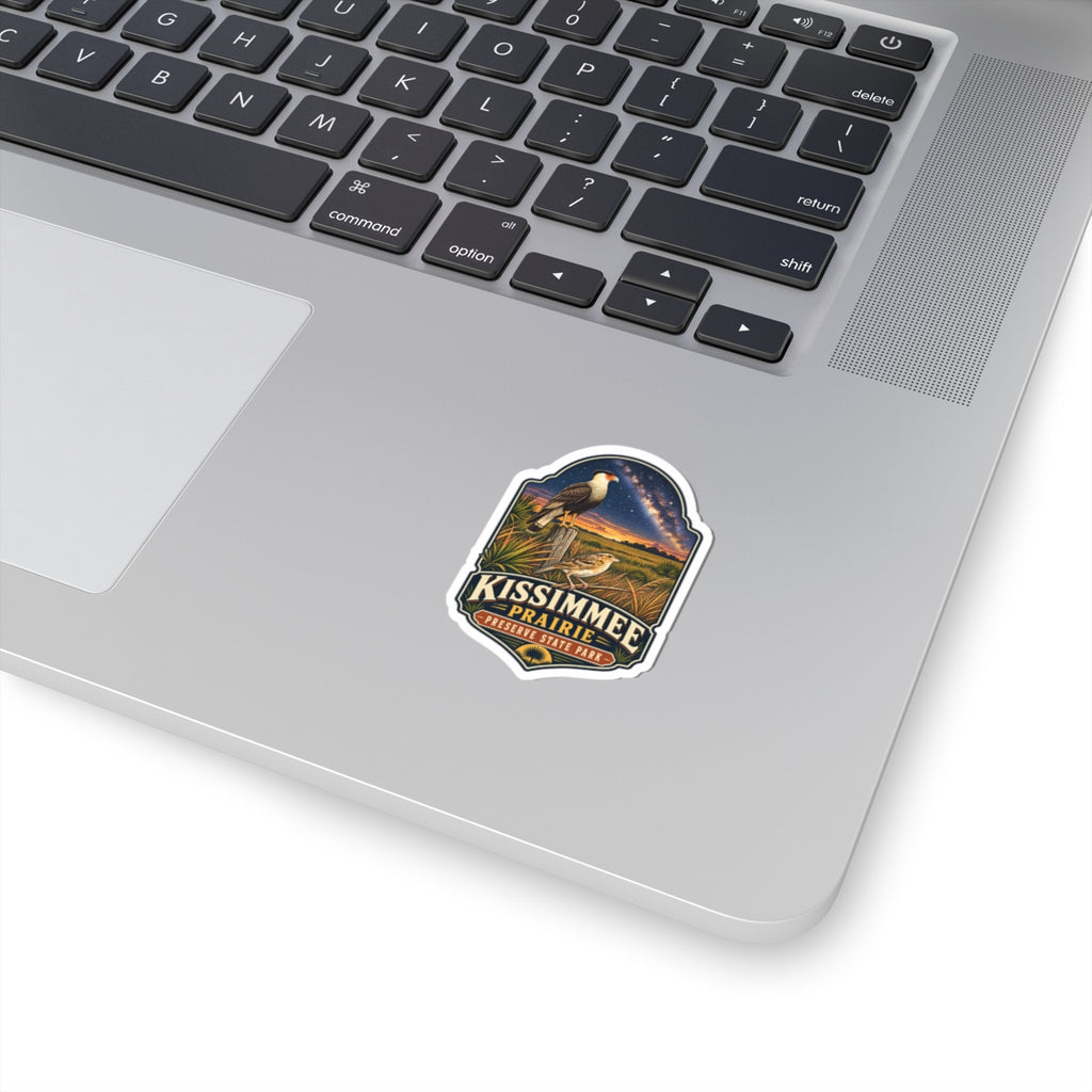 Kissimmee Prairie State Park Scenic Sticker — Vintage Wildlife & Night Sky