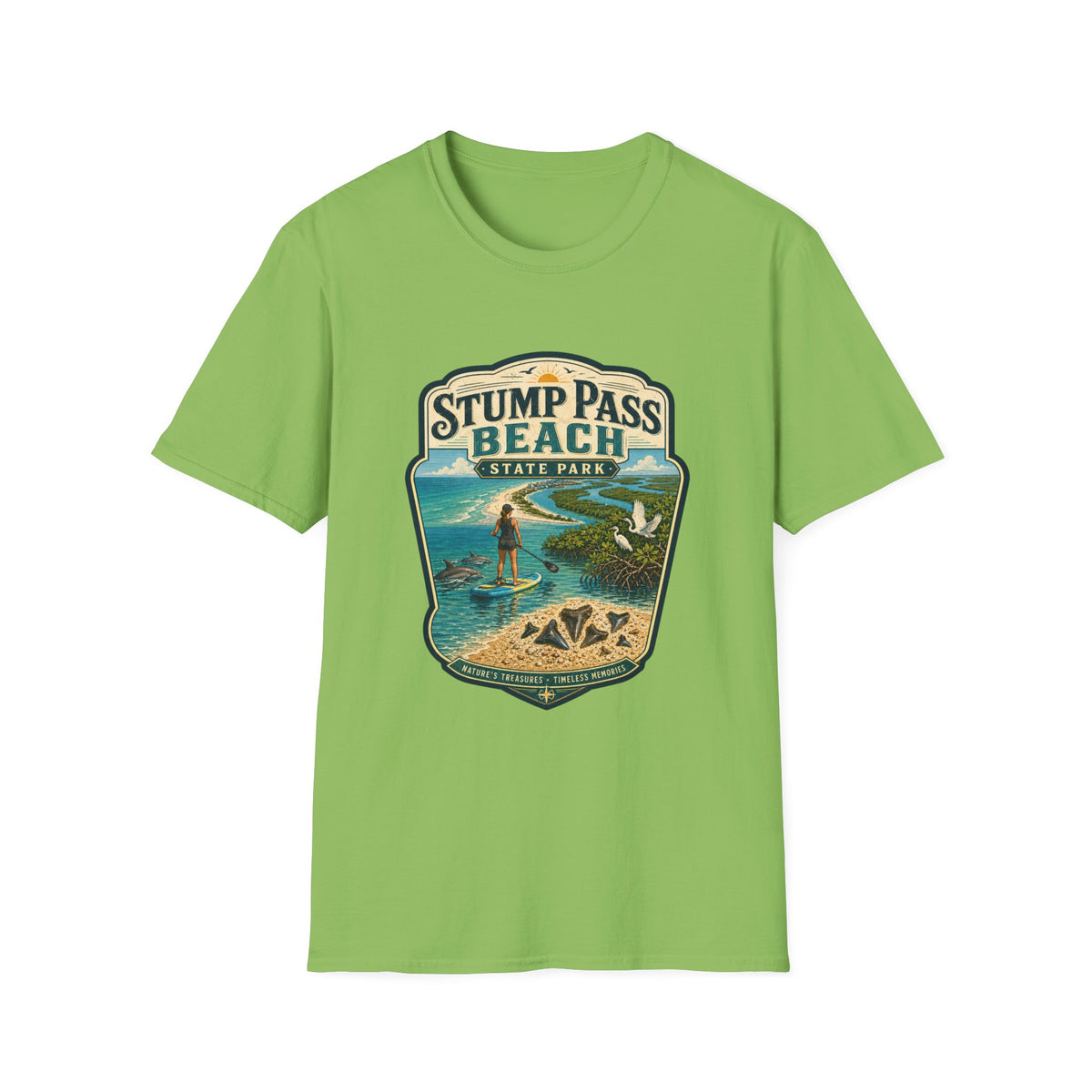 Stump Pass Beach — Retro Tee