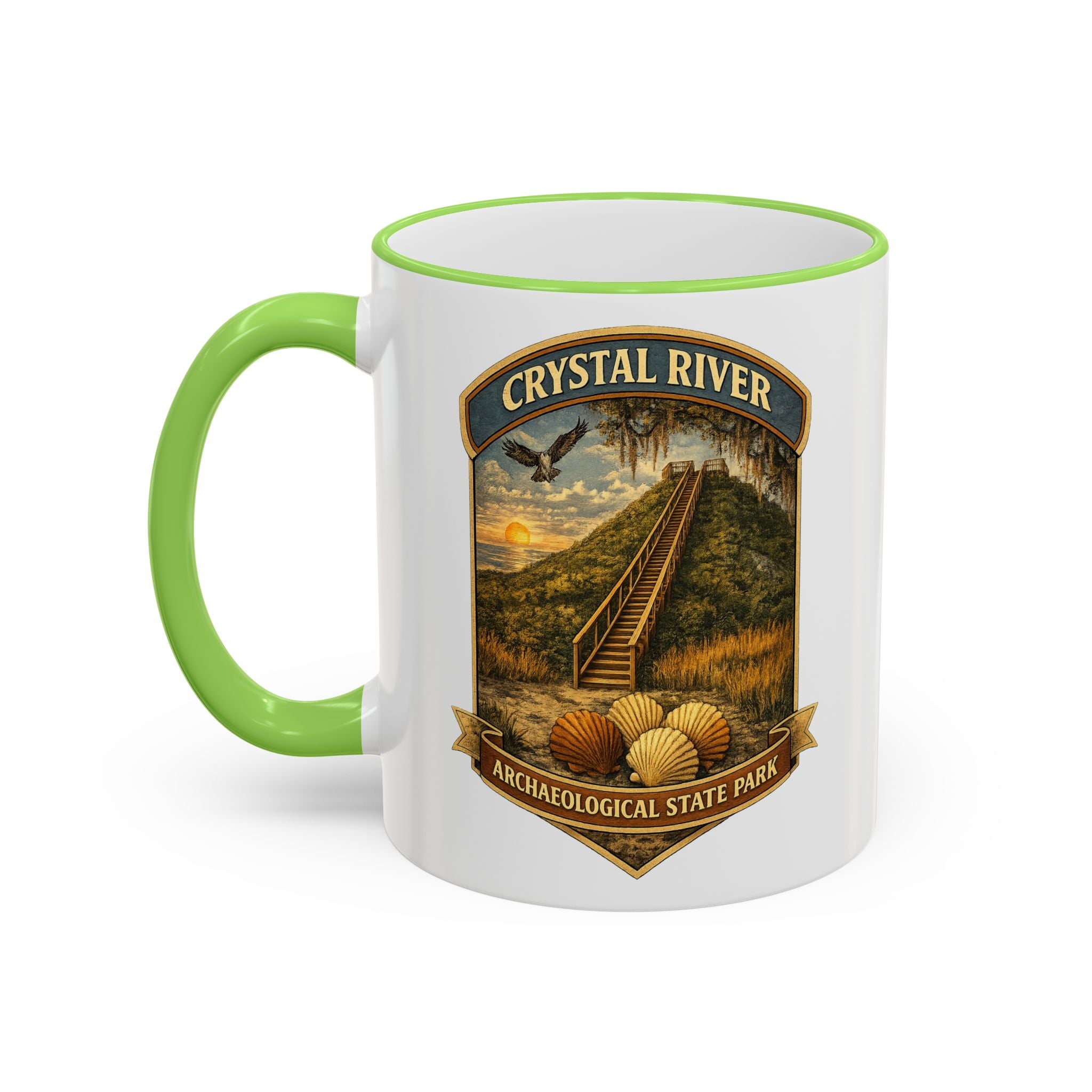 Crystal River Archaeological Accent Rim & Handle 11oz/15oz