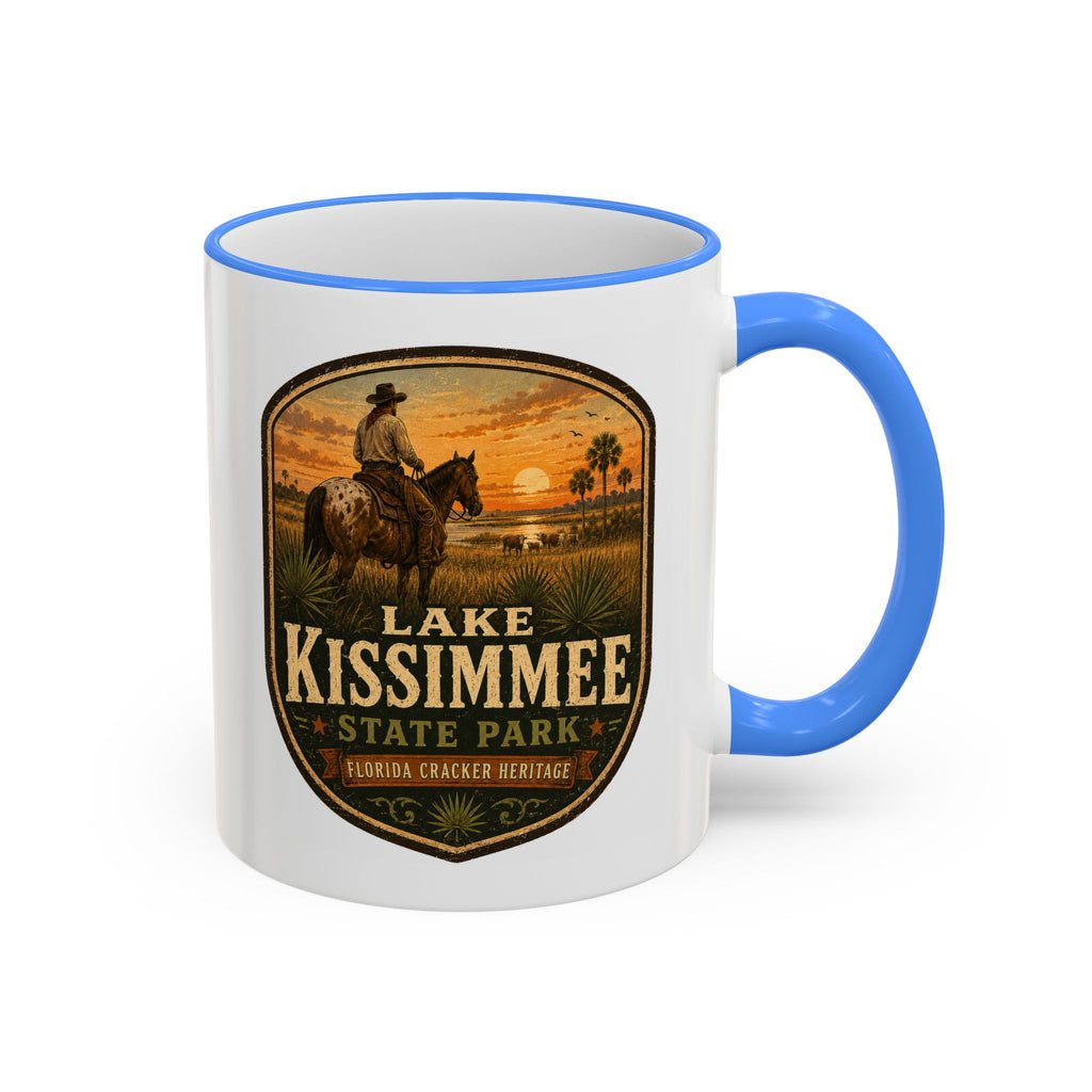 Lake Kissimmee Sunset Mug — Accent Rim & Handle 11oz/15oz