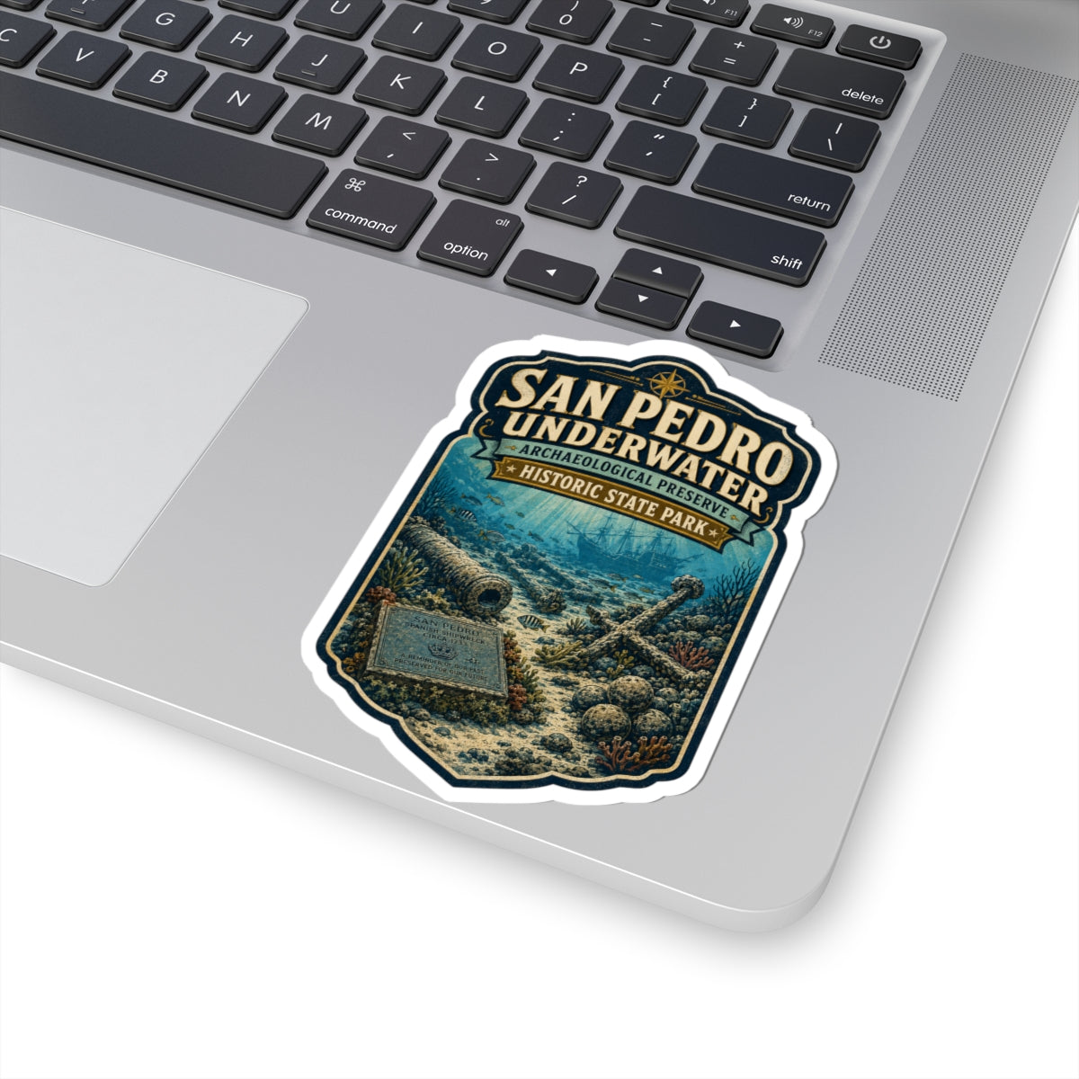San Pedro Underwater Historic State Park Sticker — Underwater Archaeological Preserve Travel Decal