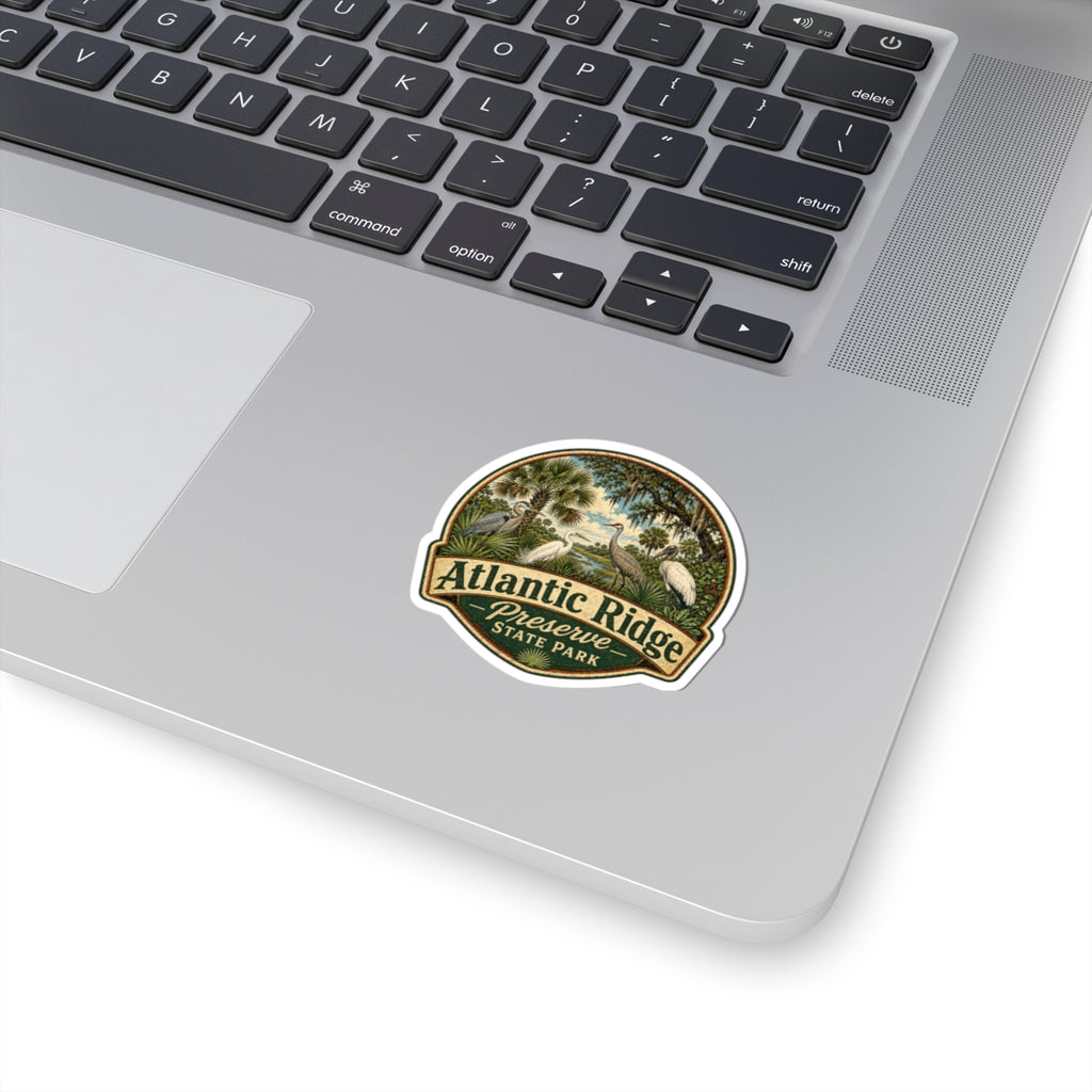 Atlantic Ridge Preserve State Park Sticker — Vintage Wildlife Kiss-Cut Decal