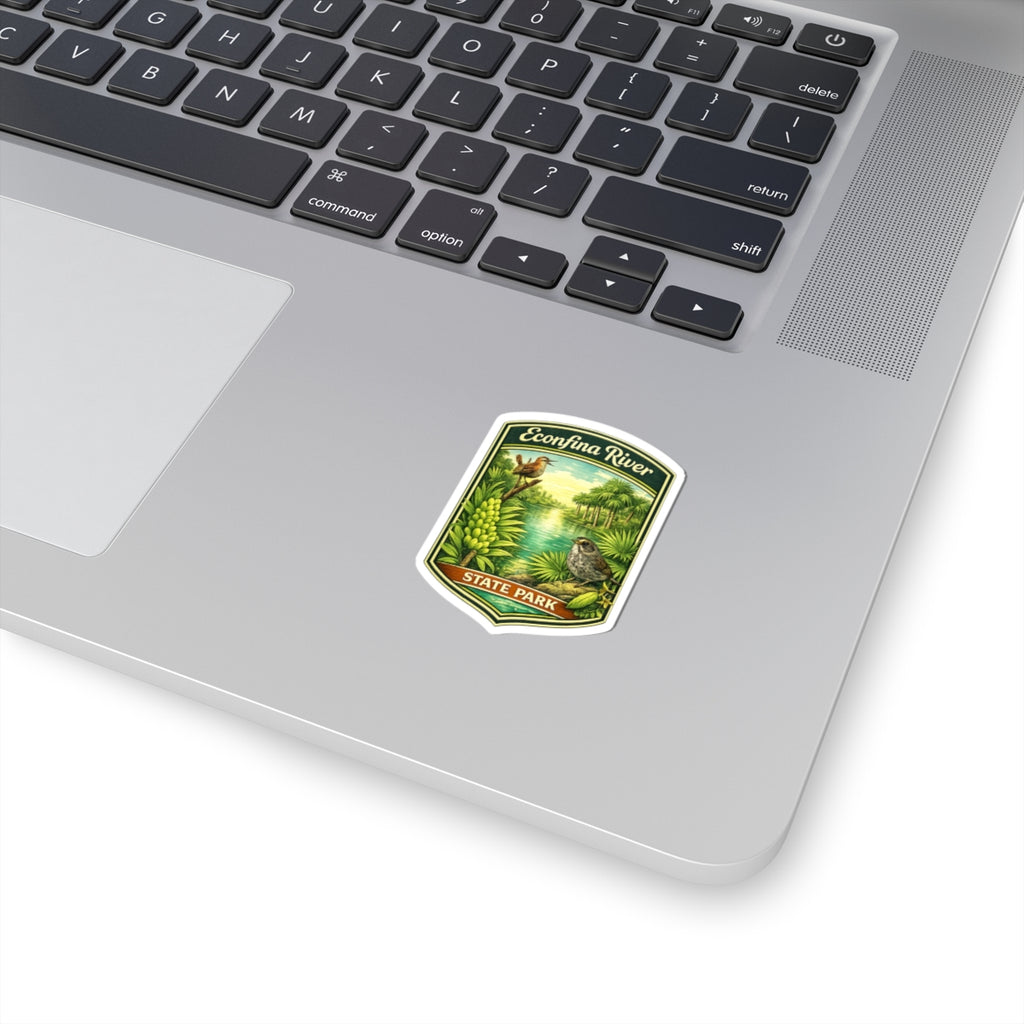 Econfina River State Park Sticker — Vintage Nature Badge Sticker (Kiss-Cut)