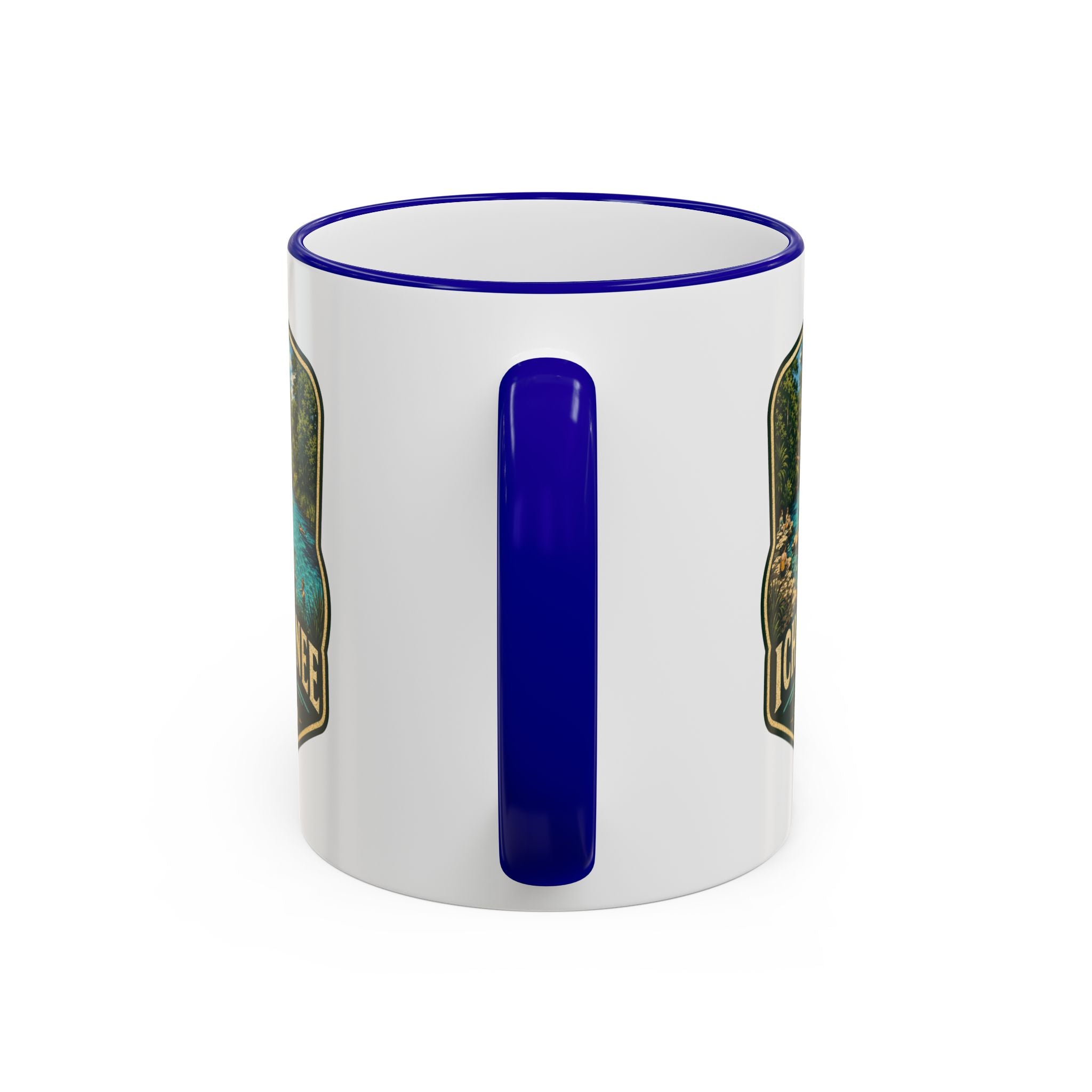 Ichetucknee Springs Vintage Mug — Accent Rim & Handle 11oz/15oz
