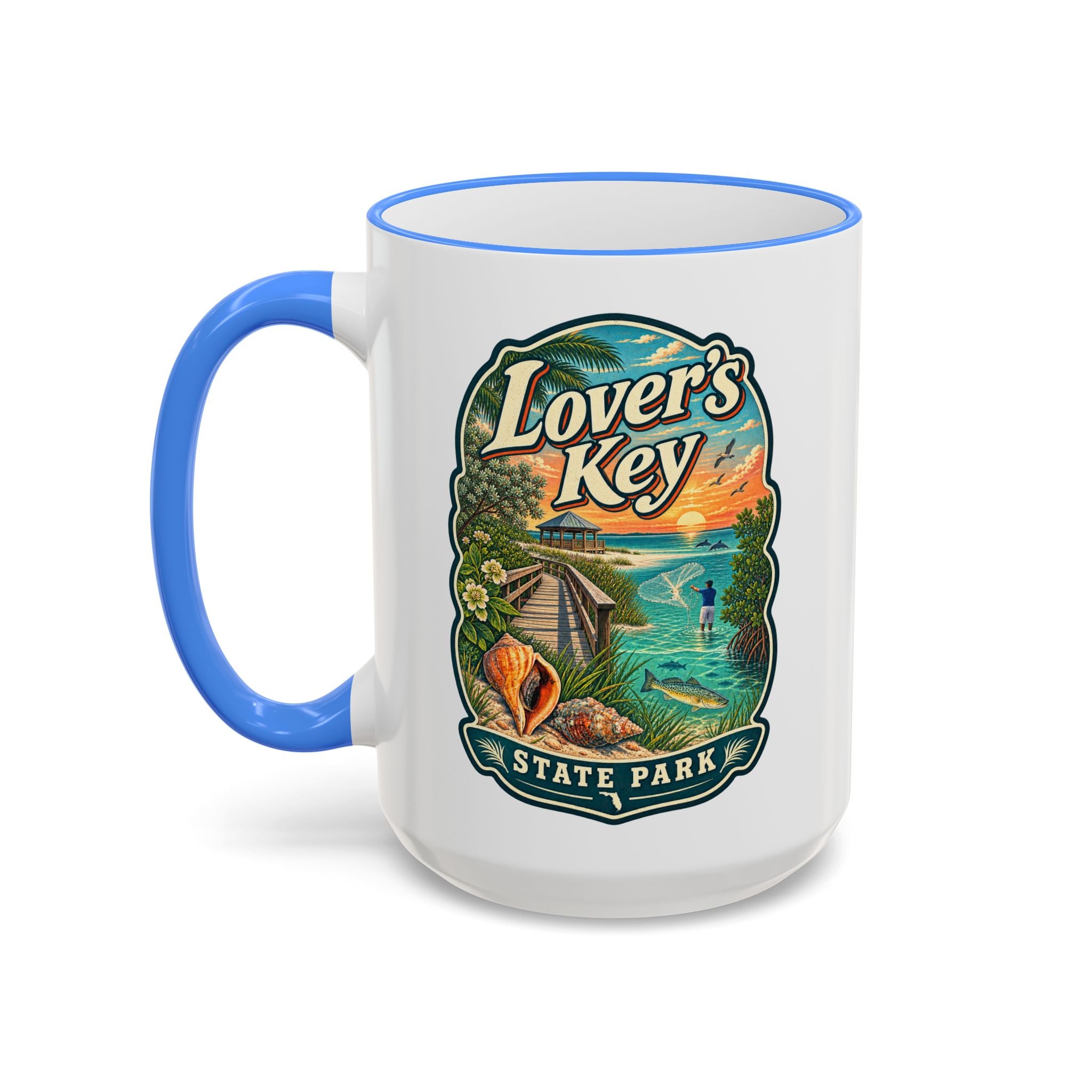Lovers Key Accent Rim & Handle 11oz/15oz