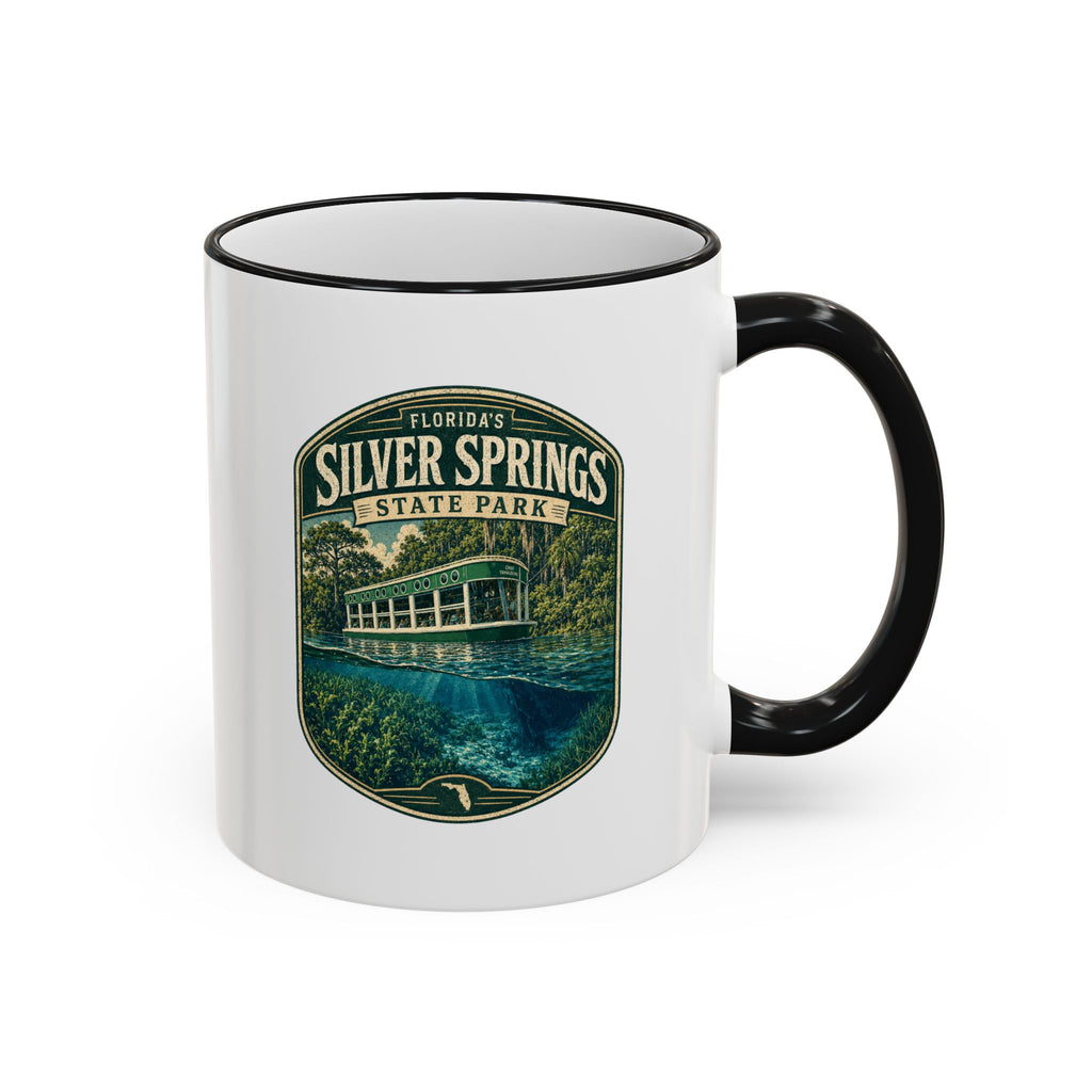 Silver Springs Vintage Mug — Accent Rim & Handle 11oz/15oz