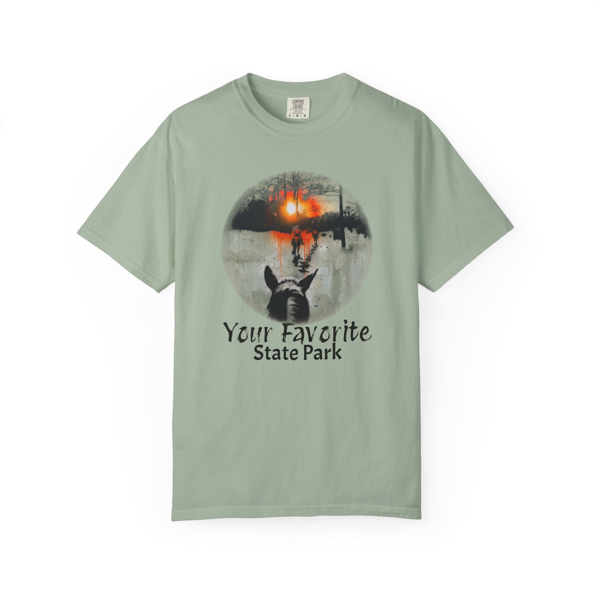 CUSTOMIZABLE Graffiti Sunset Trail Ride T-shirt