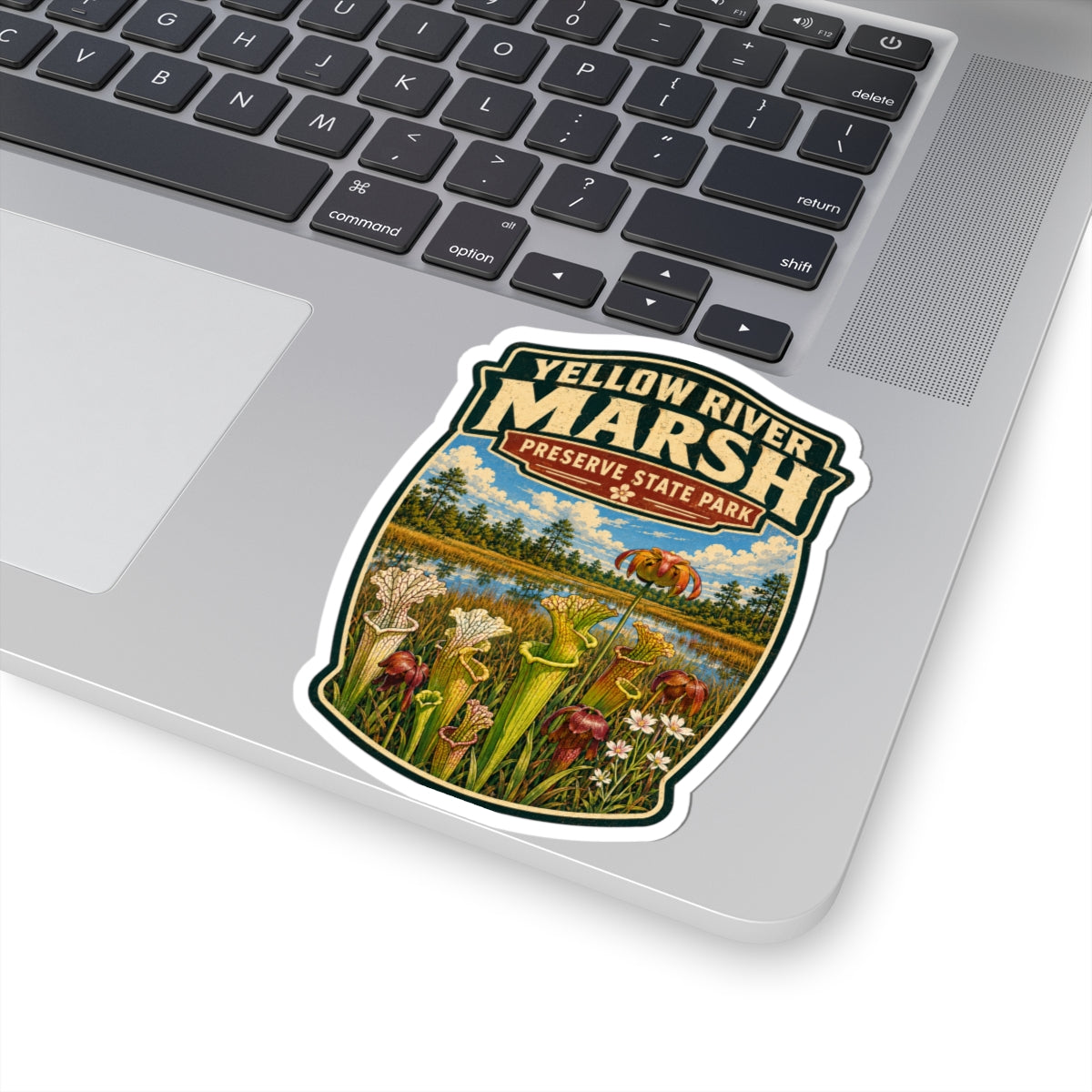 Yellow River Marsh Preserve State Park Sticker — Vintage Botanical Park Decal